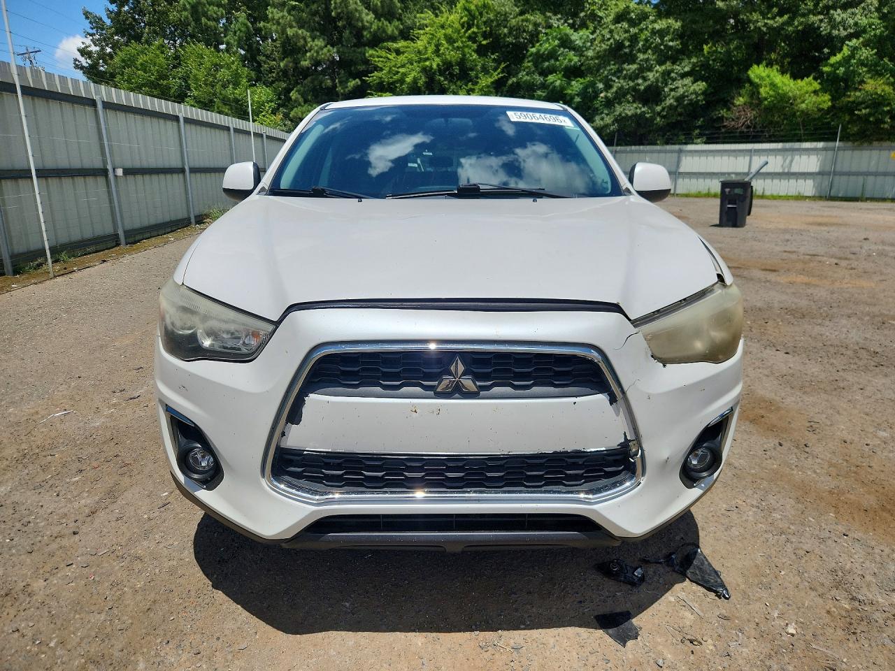 2015 Mitsubishi Outlander Sport Es White vin: 4A4AR3AW0FE027363