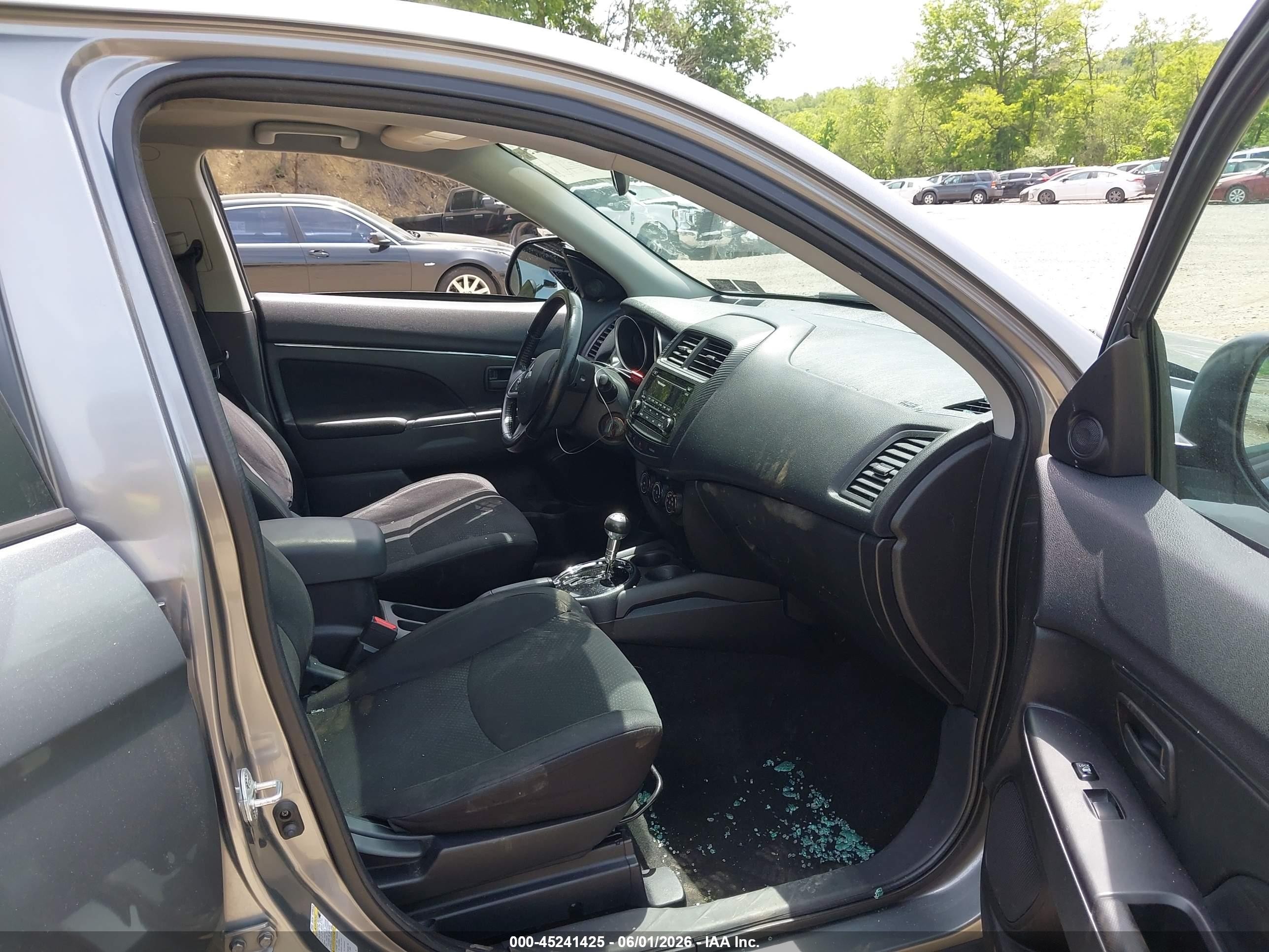 2015 Mitsubishi Outlander Sport Es Gray vin: 4A4AR3AW0FE057415