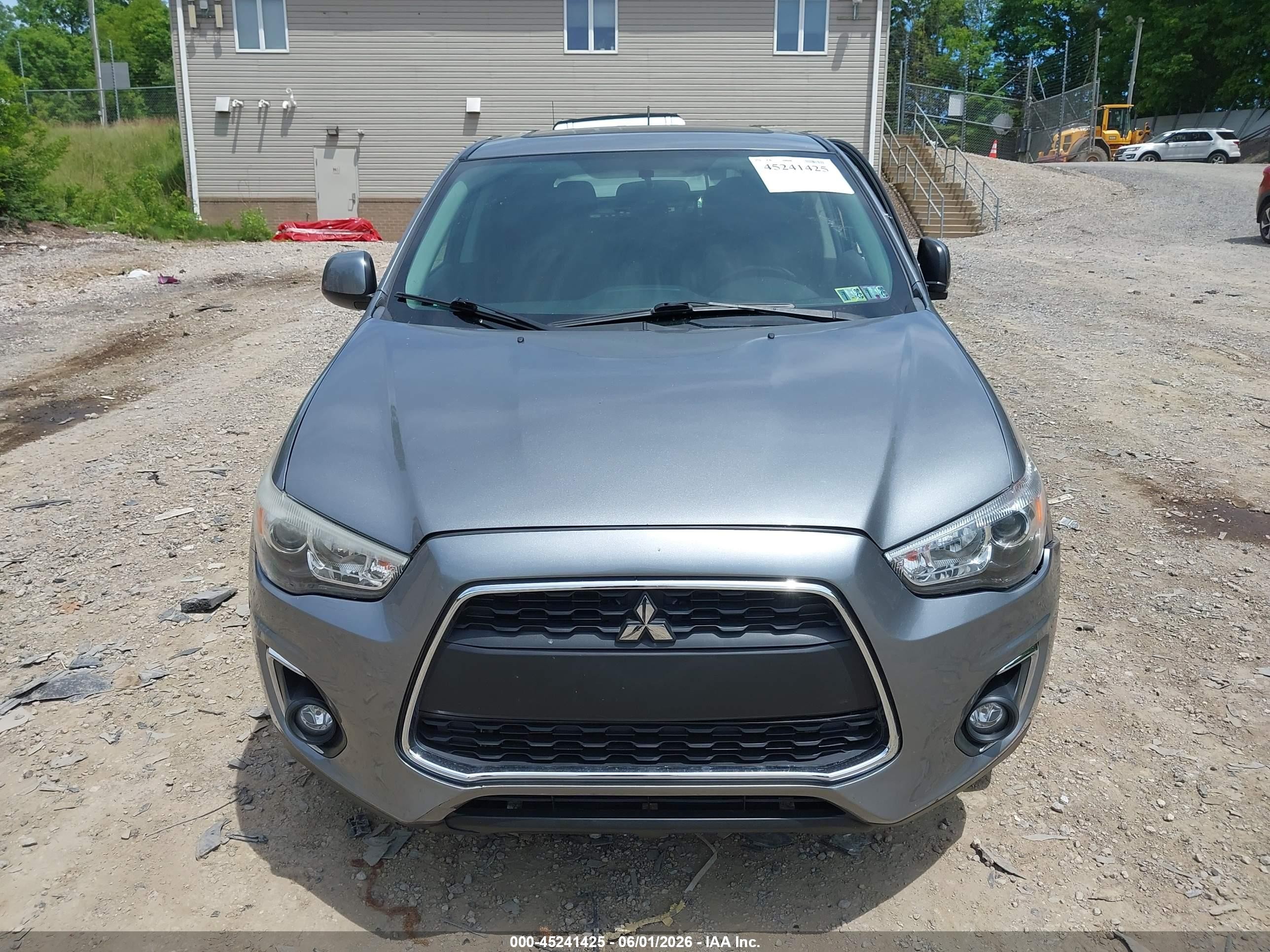 2015 Mitsubishi Outlander Sport Es Gray vin: 4A4AR3AW0FE057415