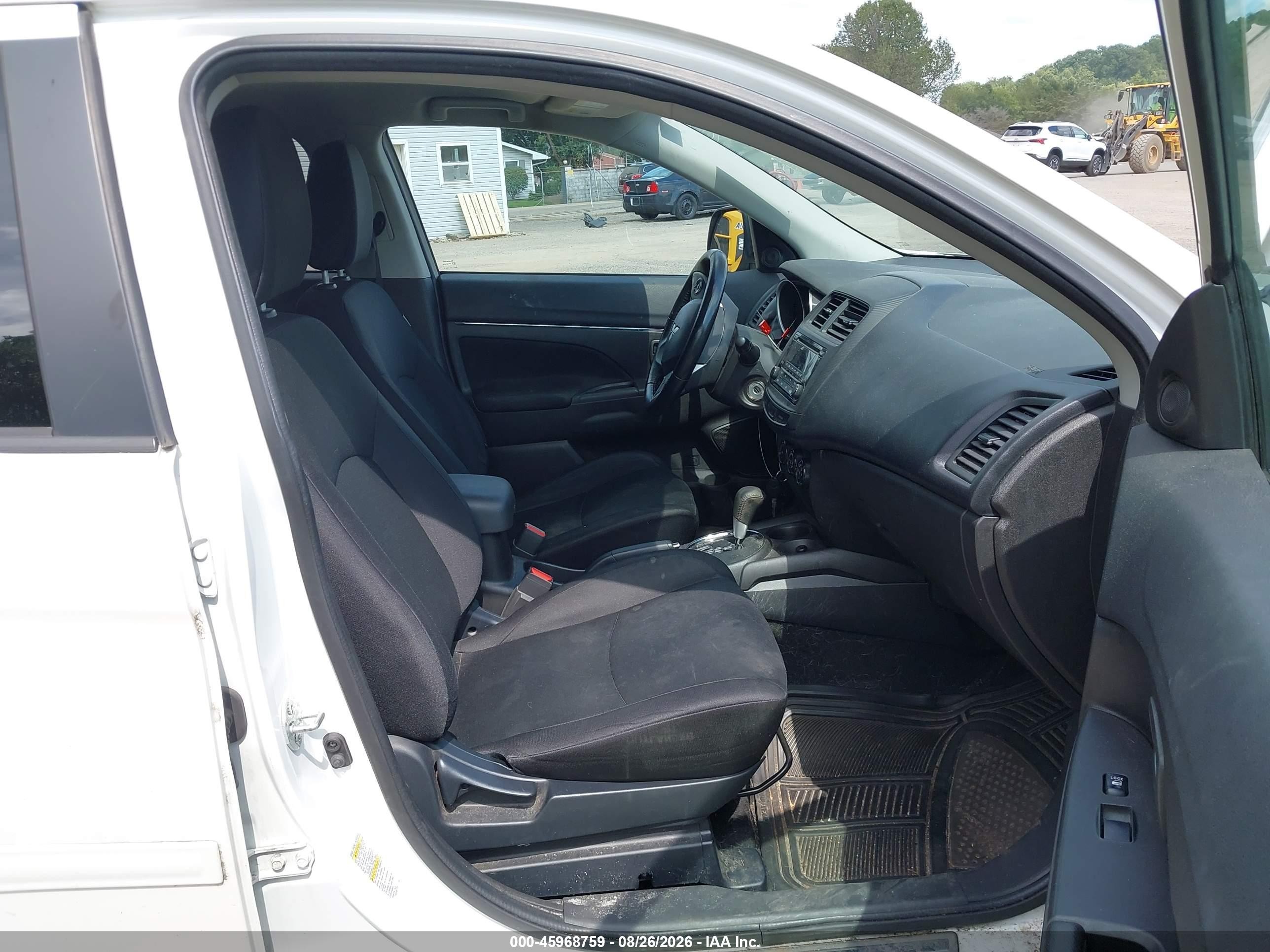2015 Mitsubishi Outlander Sport Es White vin: 4A4AR3AW1FE025217