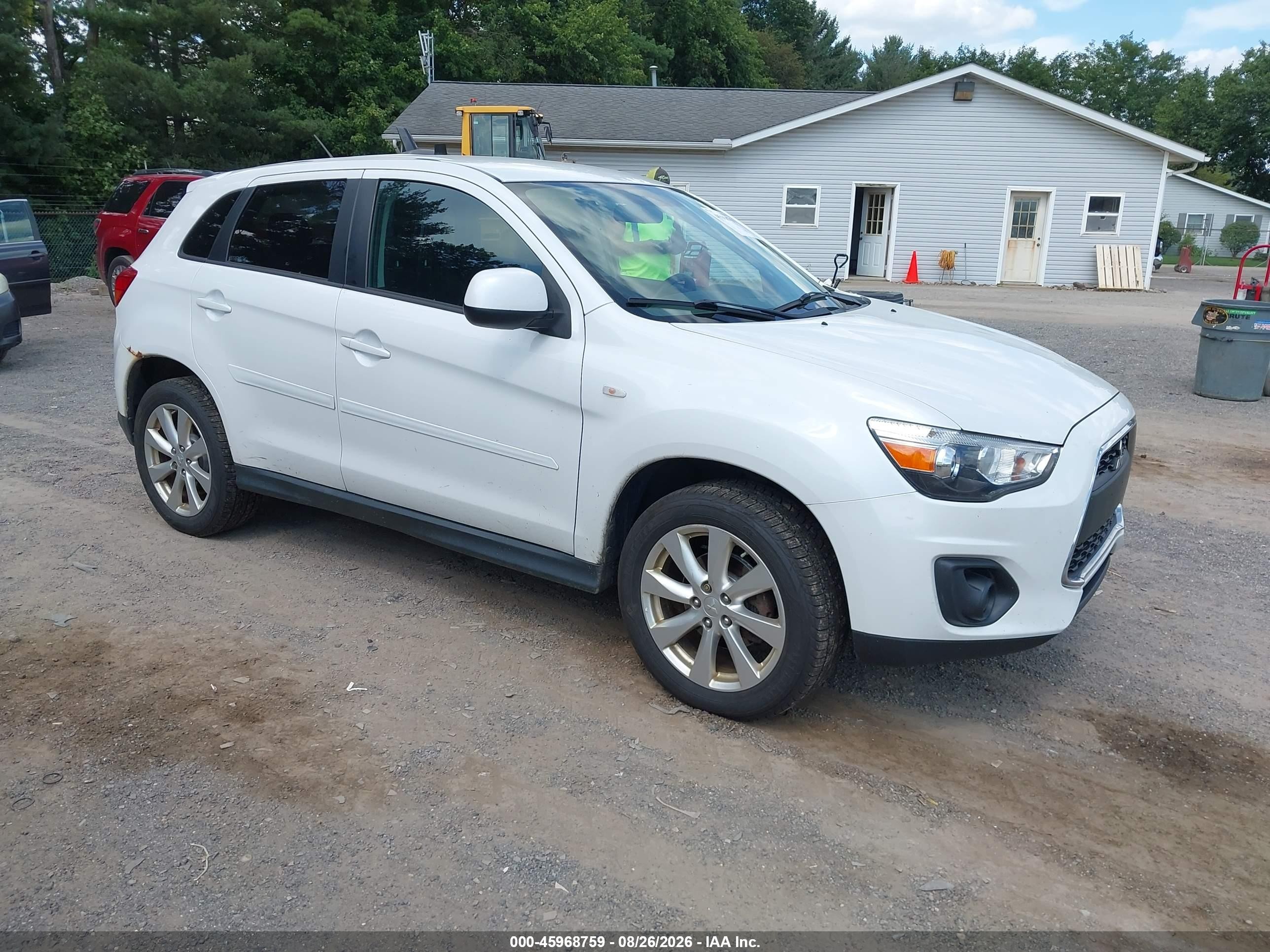 2015 Mitsubishi Outlander Sport Es White vin: 4A4AR3AW1FE025217