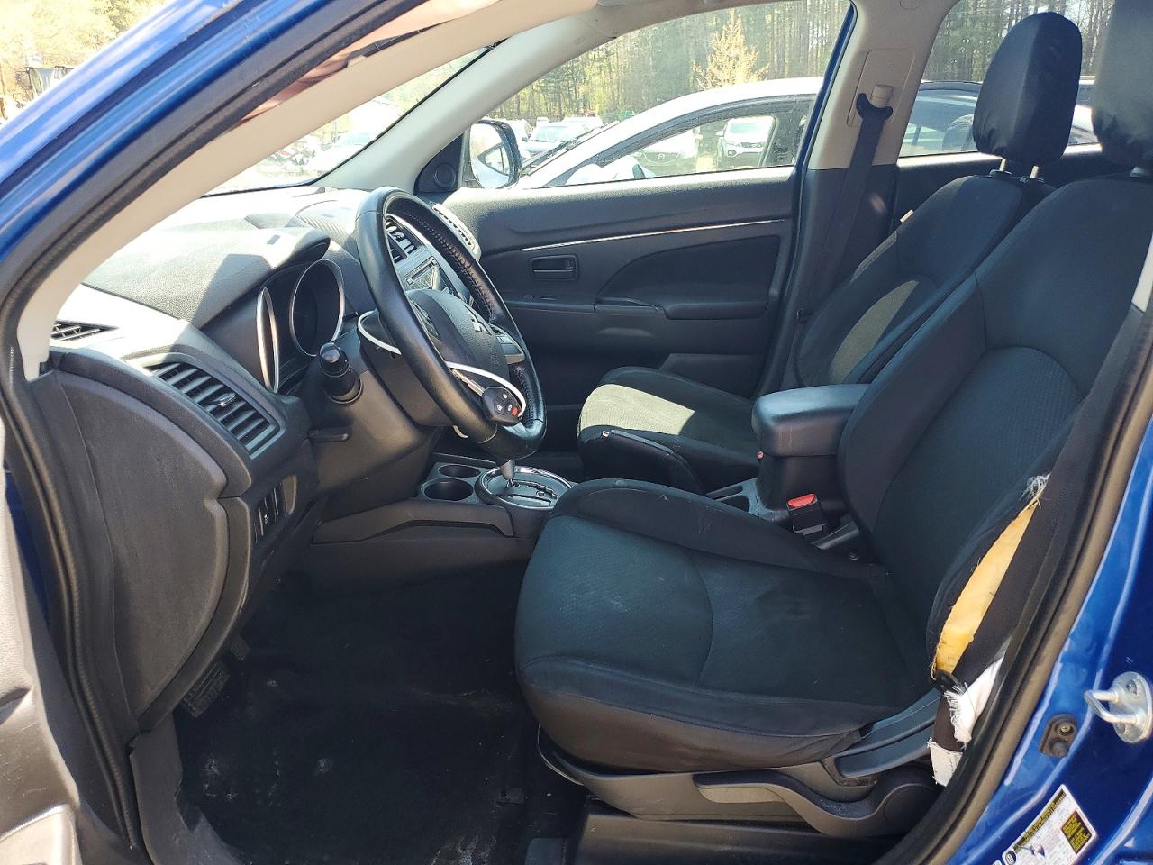 2015 Mitsubishi Outlander Sport Es Синий vin: 4A4AR3AW1FE035293