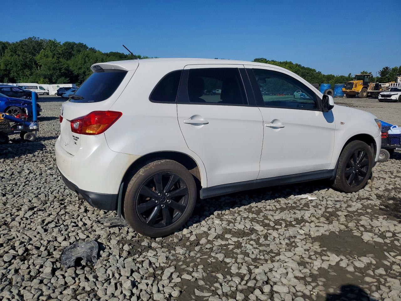 2015 Mitsubishi Outlander Sport Es White vin: 4A4AR3AW1FE059206