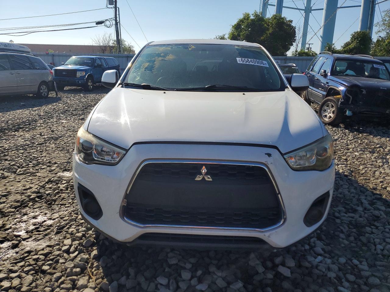 2015 Mitsubishi Outlander Sport Es White vin: 4A4AR3AW1FE059206