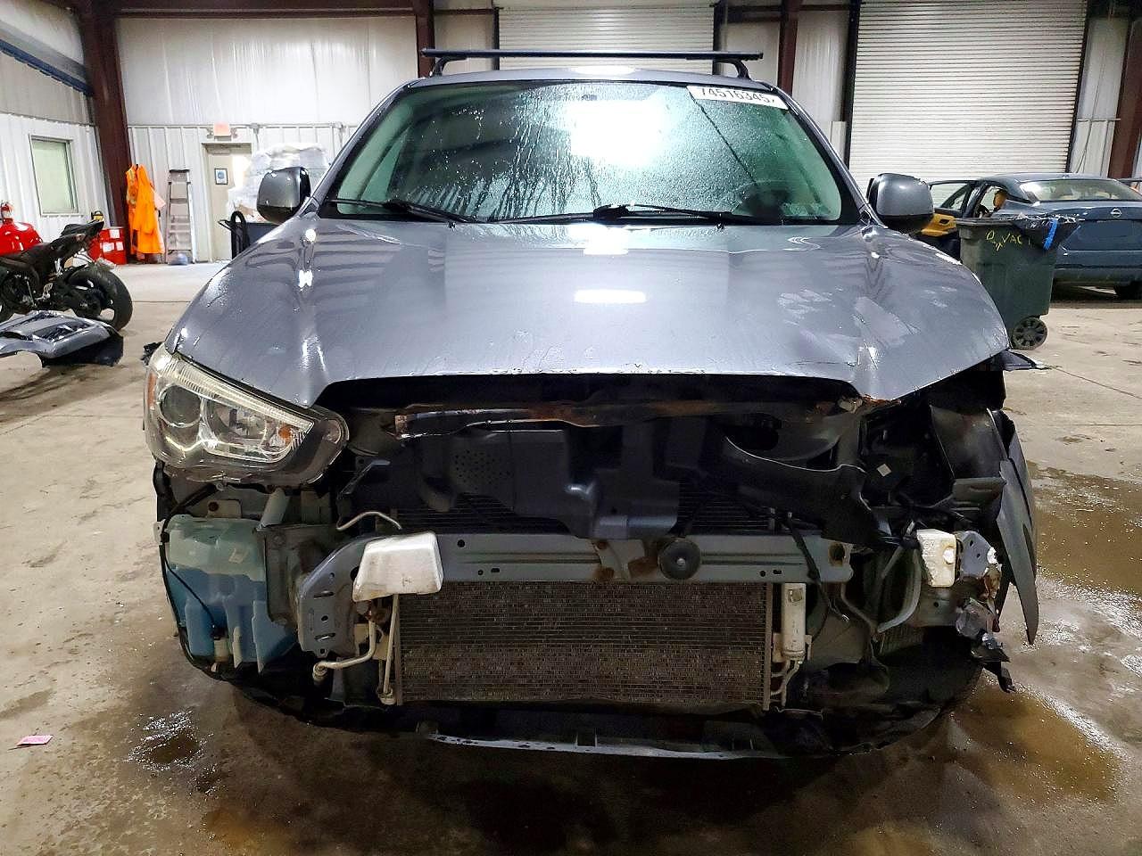 2015 Mitsubishi Outlander Sport Es Gray vin: 4A4AR3AW2FE059747