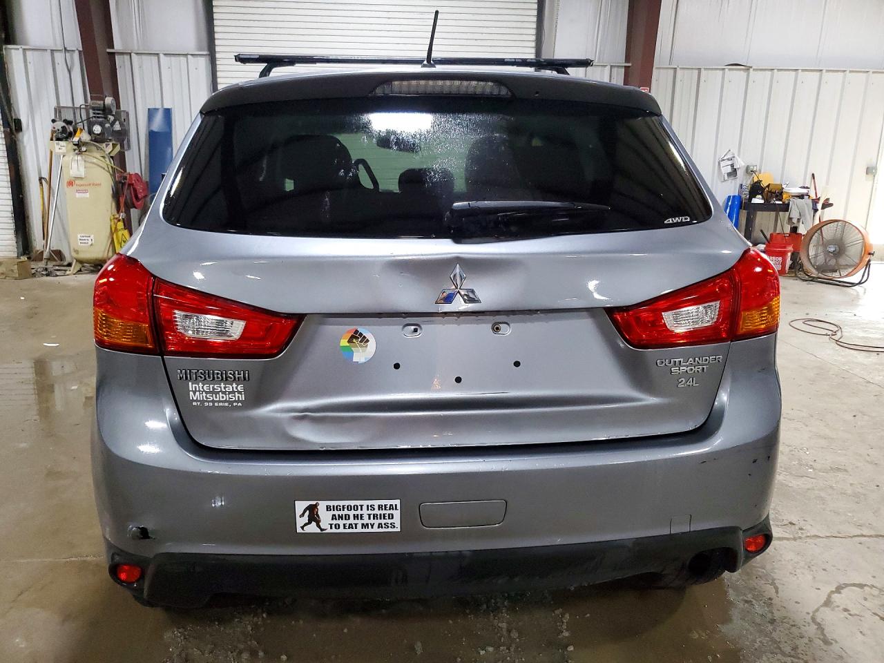 2015 Mitsubishi Outlander Sport Es Gray vin: 4A4AR3AW2FE059747