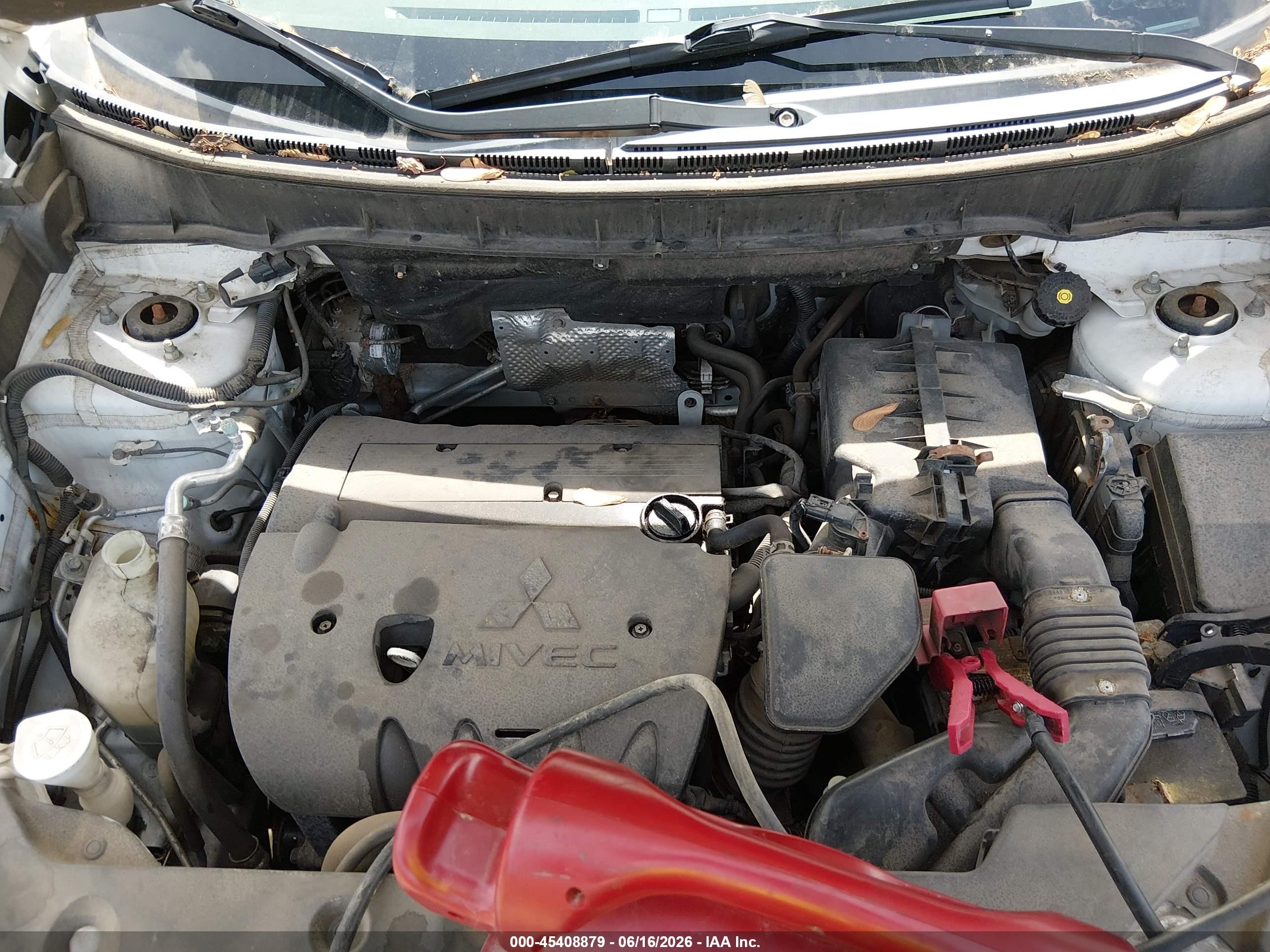 2015 Mitsubishi Outlander Sport Es Белый vin: 4A4AR3AW5FE025480