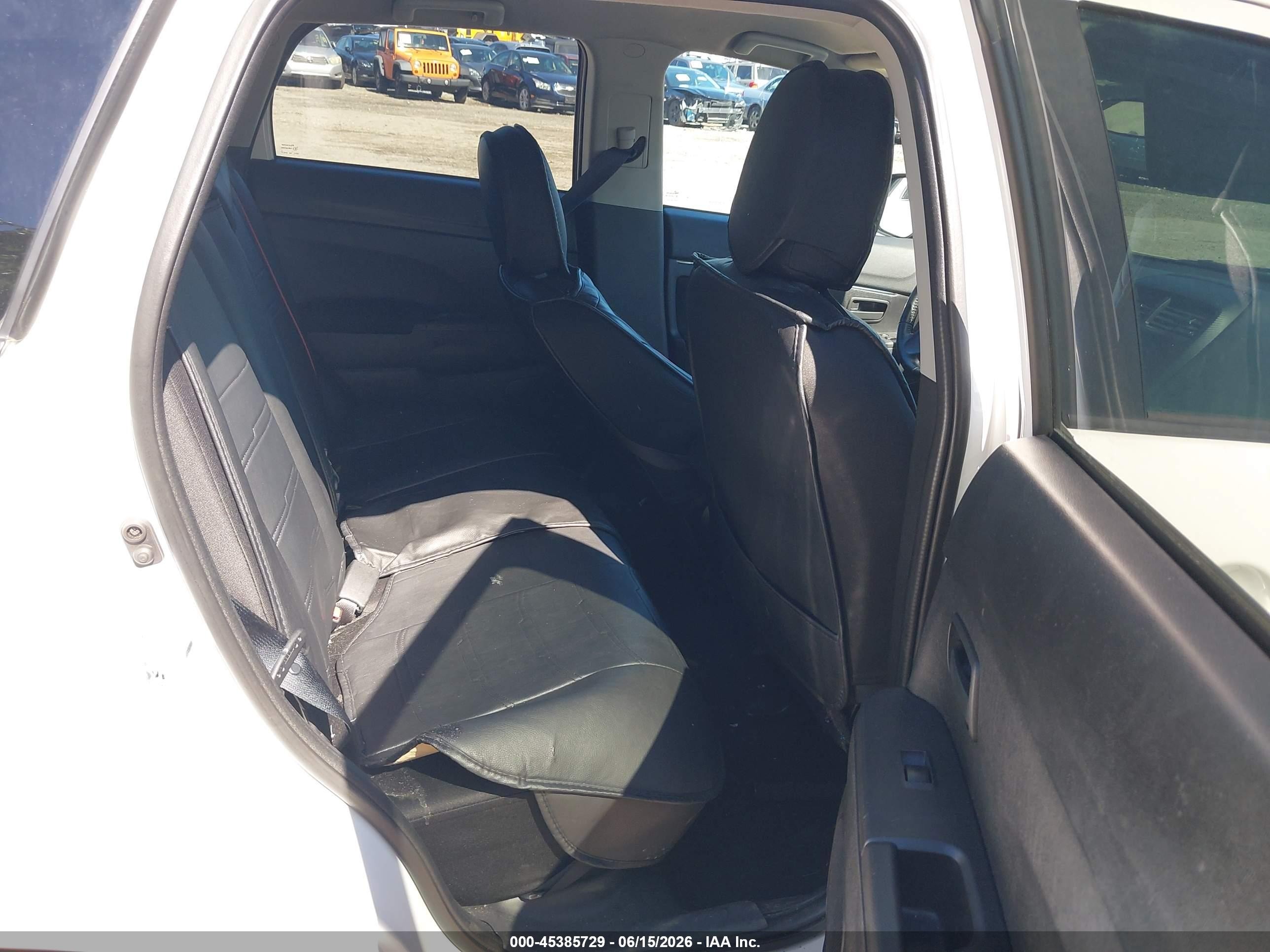 2015 Mitsubishi Outlander Sport Es White vin: 4A4AR3AW6FE041753