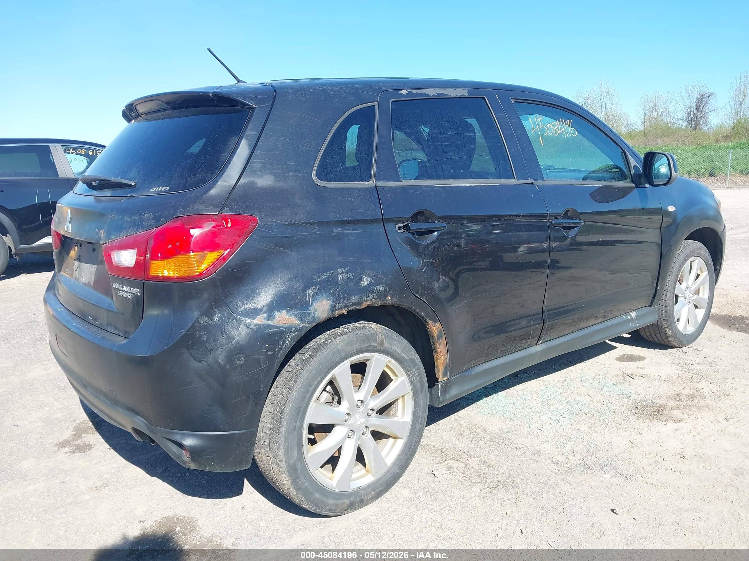2015 Mitsubishi Outlander Sport Es Black vin: 4A4AR3AW9FE047112