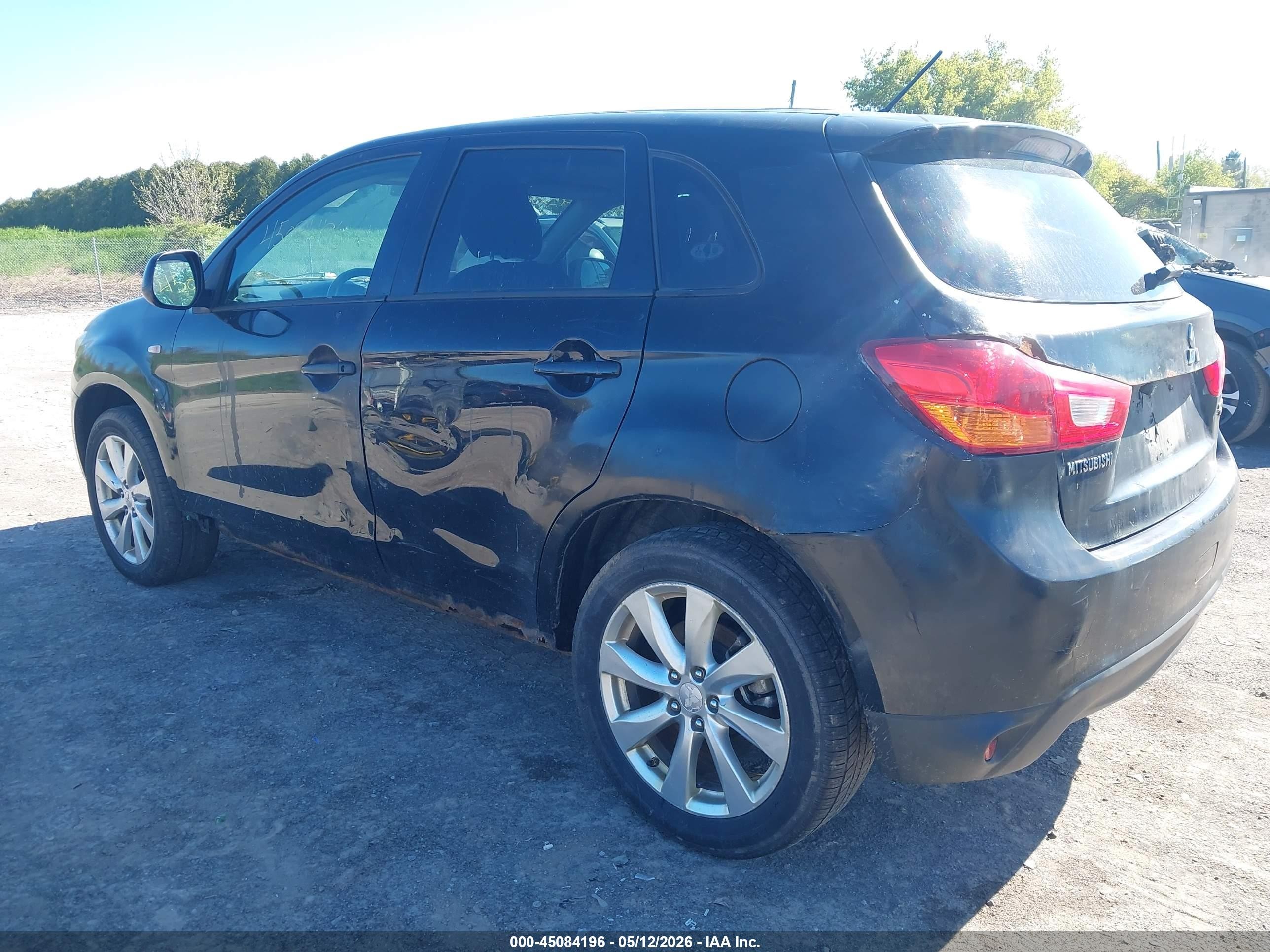 2015 Mitsubishi Outlander Sport Es Black vin: 4A4AR3AW9FE047112