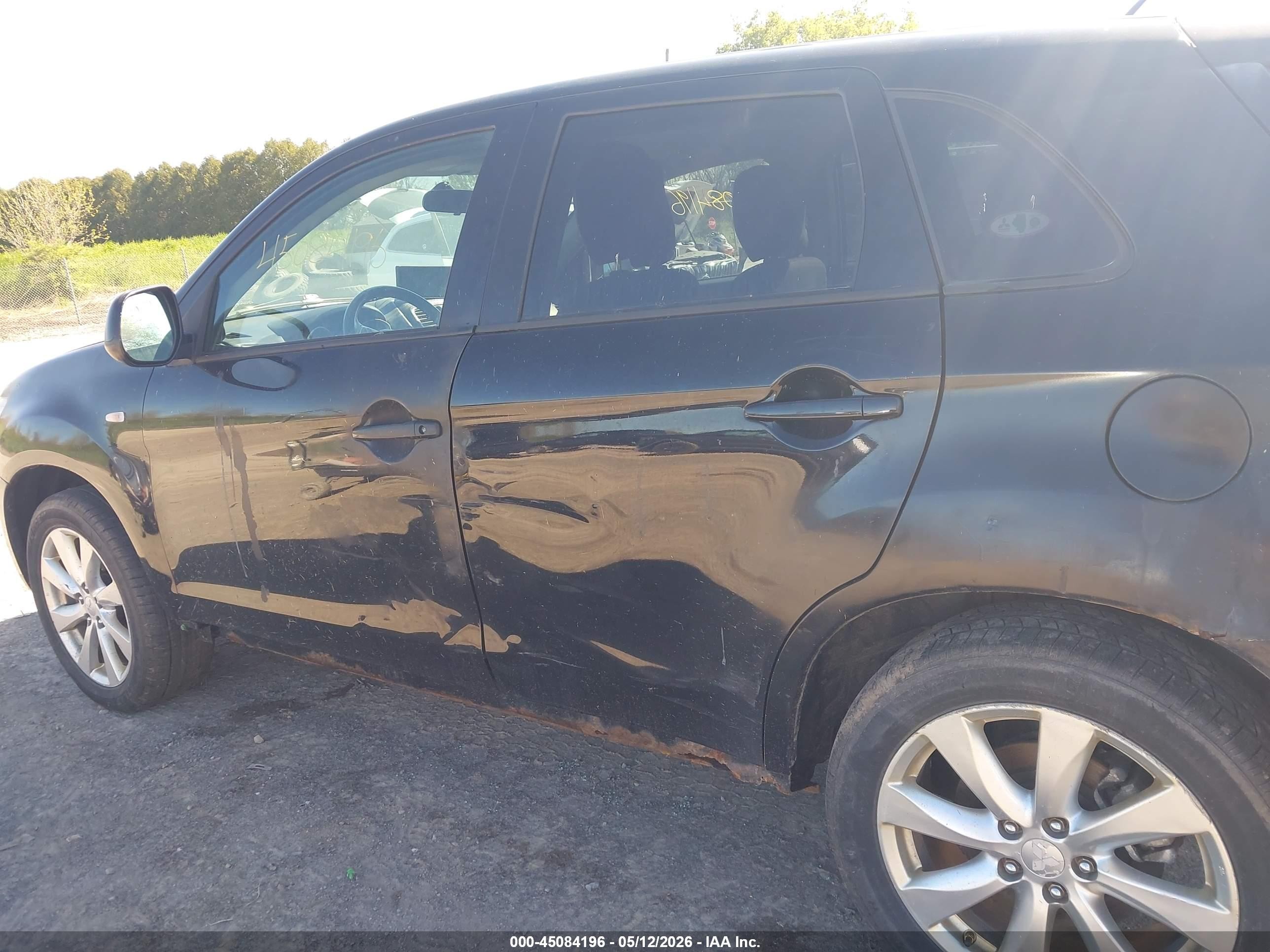 2015 Mitsubishi Outlander Sport Es Black vin: 4A4AR3AW9FE047112