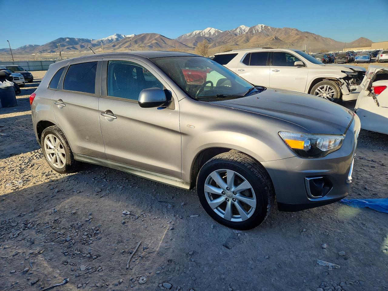 2015 Mitsubishi Outlander Sport Es Gray vin: 4A4AR3AW9FE051922