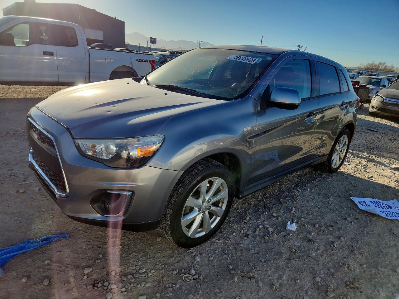 2015 Mitsubishi Outlander Sport Es Gray vin: 4A4AR3AW9FE051922
