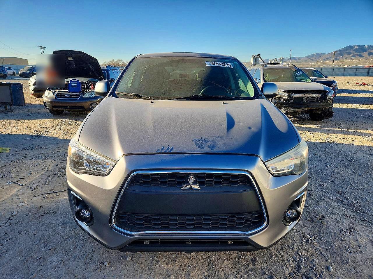 2015 Mitsubishi Outlander Sport Es Gray vin: 4A4AR3AW9FE051922
