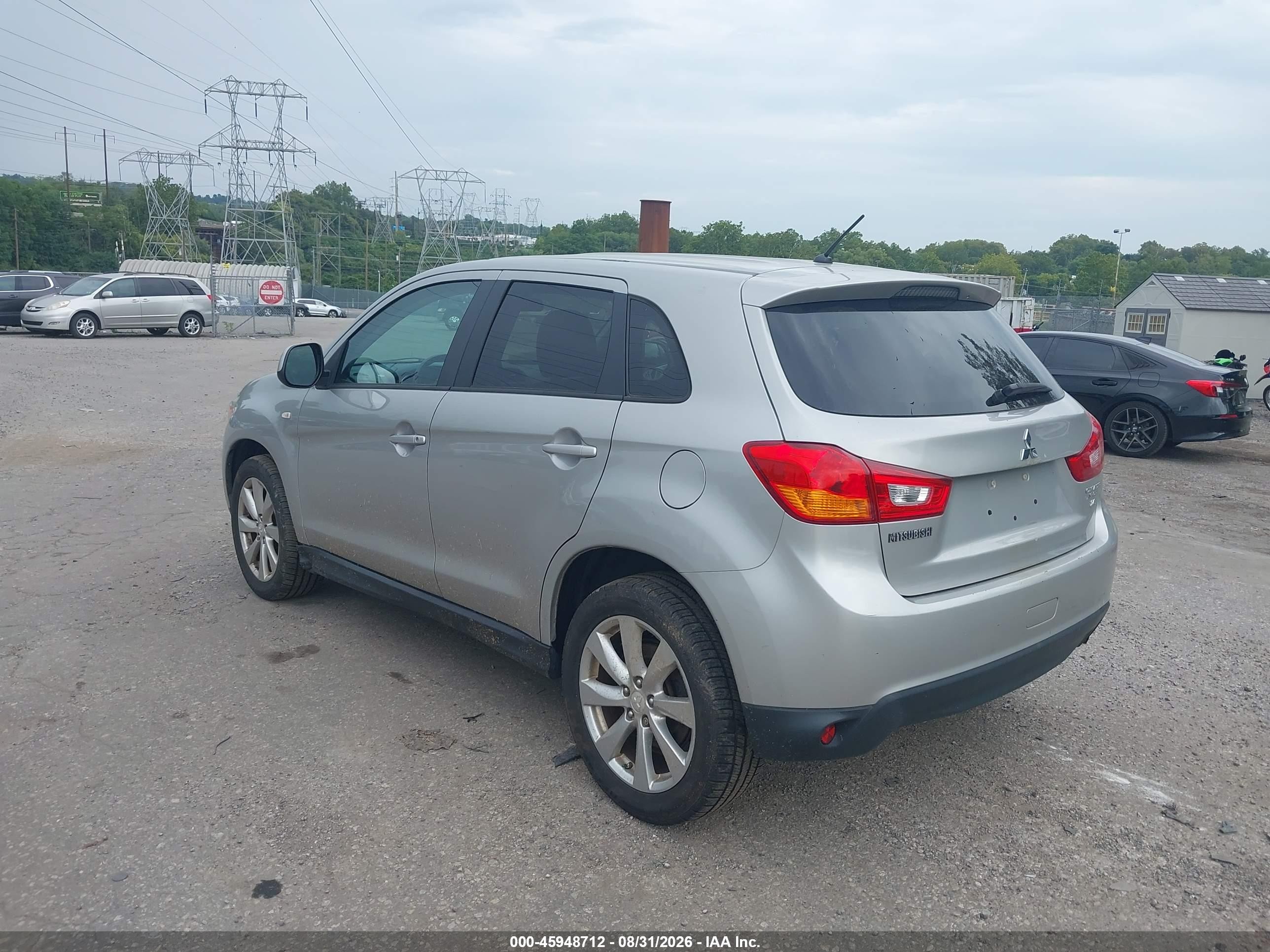 2015 Mitsubishi Outlander Sport Es Silver vin: 4A4AR3AW9FE052956