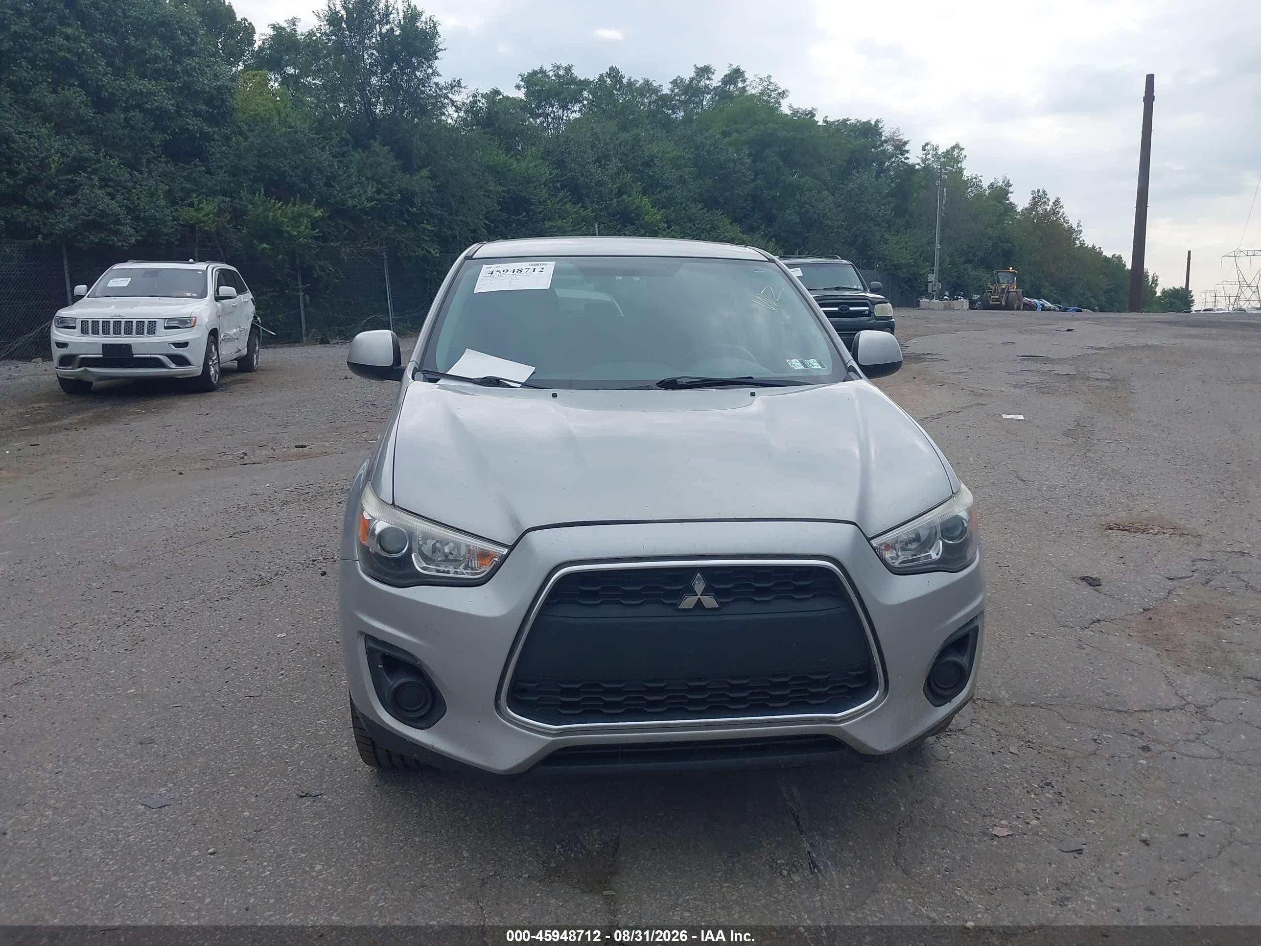2015 Mitsubishi Outlander Sport Es Silver vin: 4A4AR3AW9FE052956