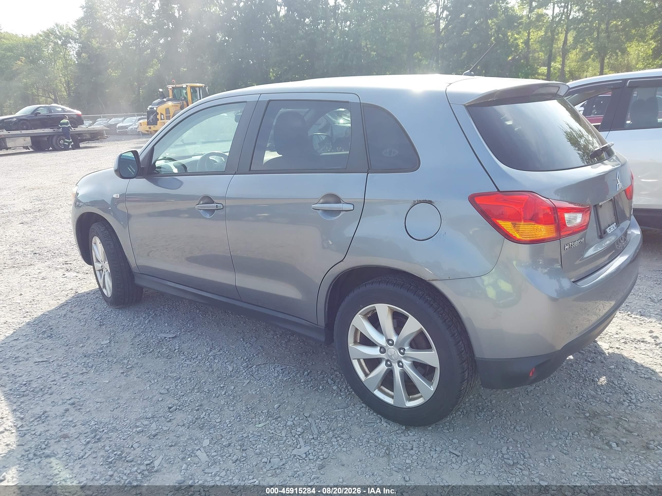 2015 Mitsubishi Outlander Sport Es Gray vin: 4A4AR3AWXFE028522