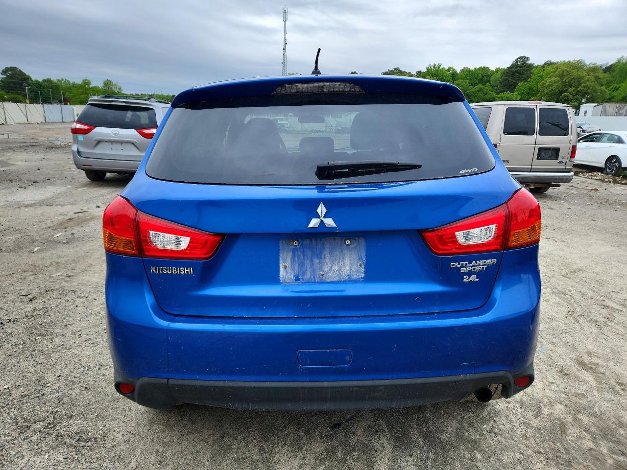 2015 Mitsubishi Outlander Sport Es Blue vin: 4A4AR3AWXFE041108