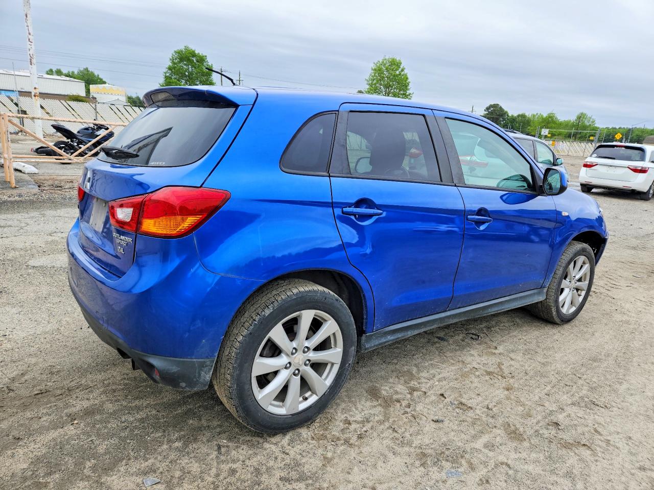 2015 Mitsubishi Outlander Sport Es Blue vin: 4A4AR3AWXFE041108