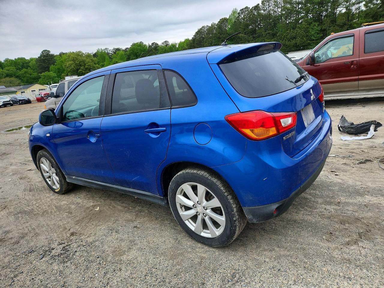 2015 Mitsubishi Outlander Sport Es Blue vin: 4A4AR3AWXFE041108