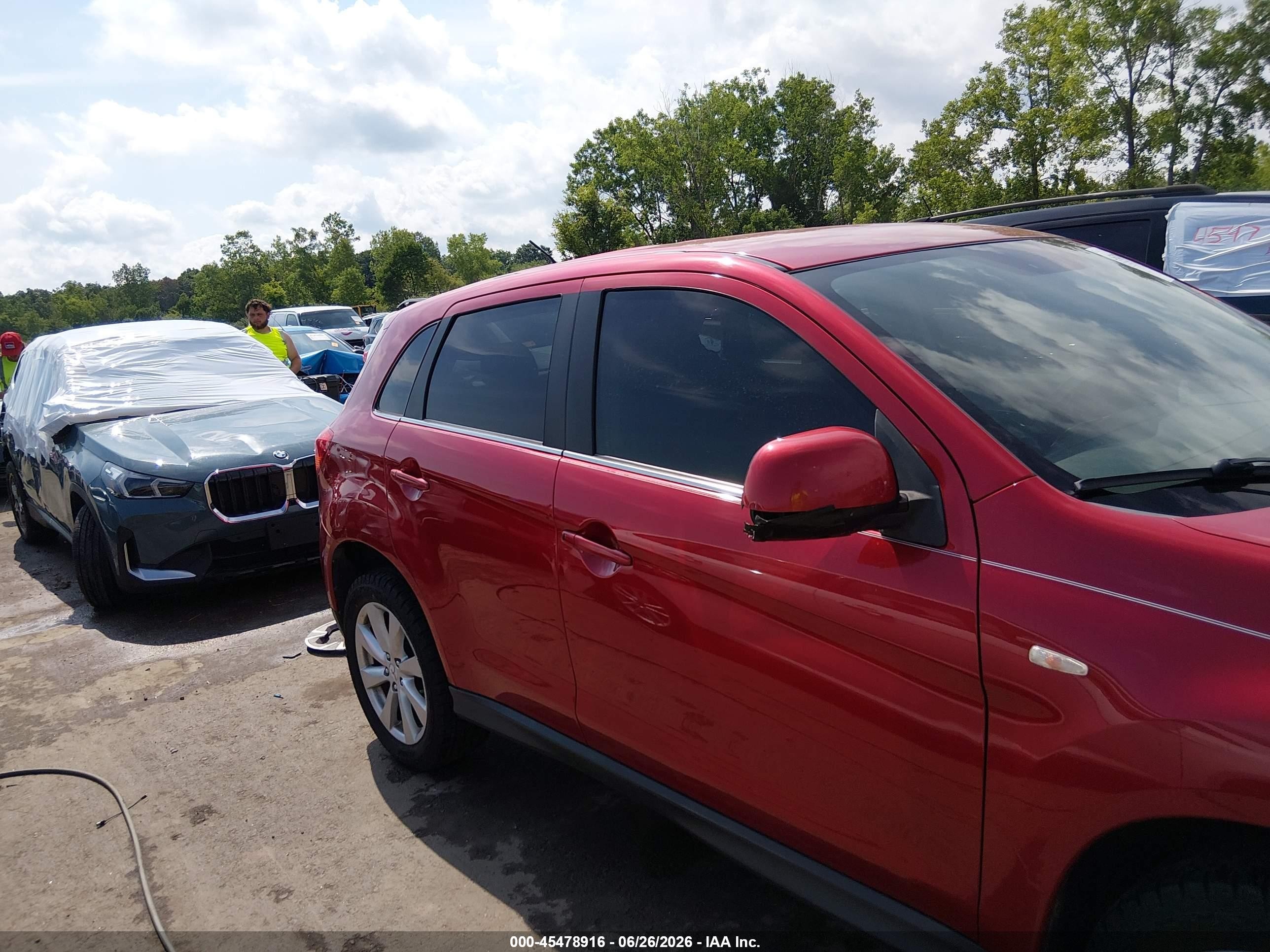 2013 Mitsubishi Outlander Sport Se Red vin: 4A4AR4AU0DE013724