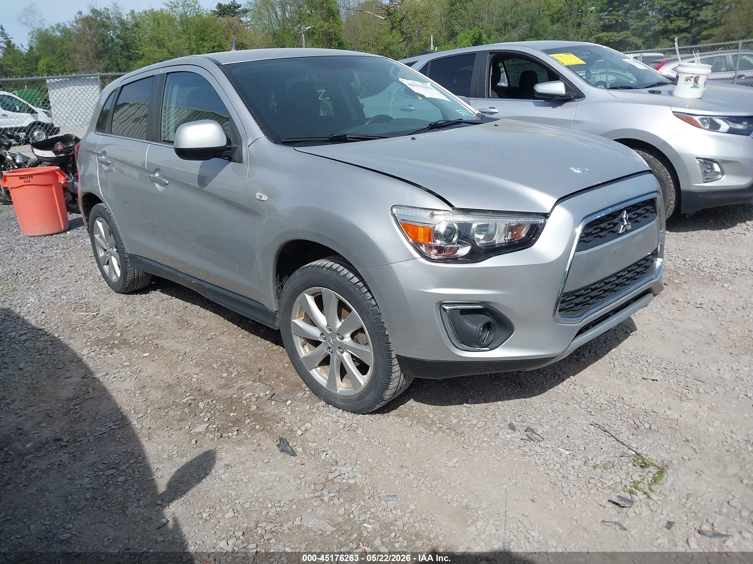 2014 Mitsubishi Outlander Sport Se Silver vin: 4A4AR4AU0EE007360