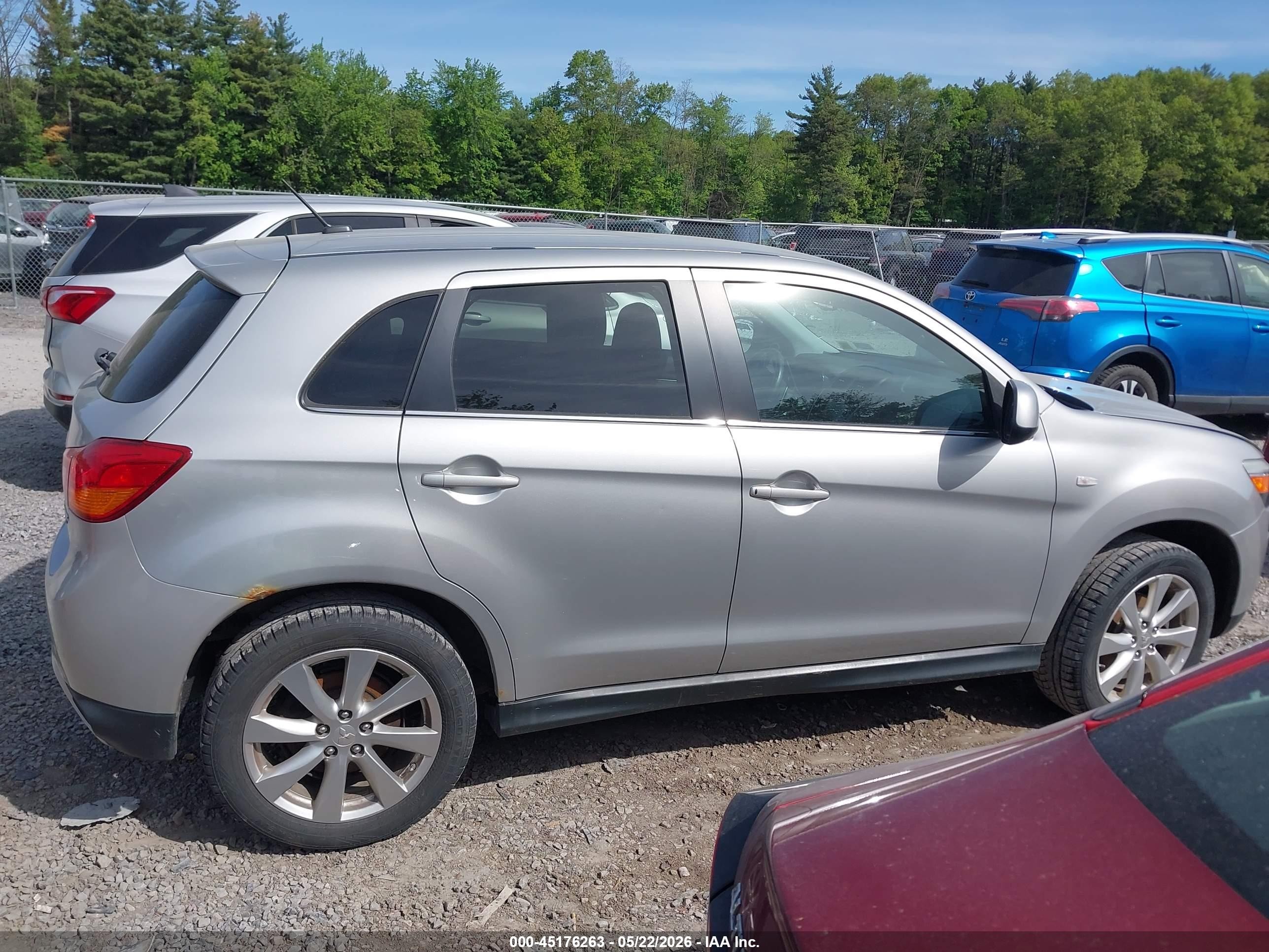2014 Mitsubishi Outlander Sport Se Silver vin: 4A4AR4AU0EE007360