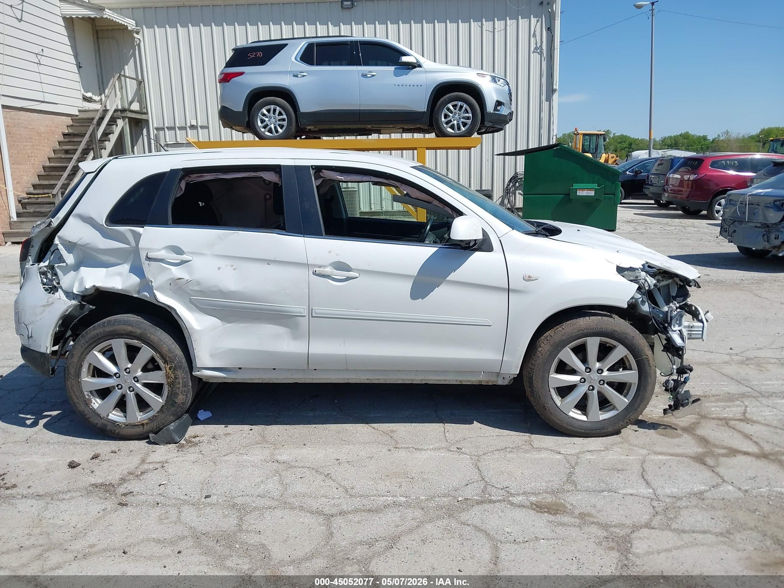2015 Mitsubishi Outlander Sport Se White vin: 4A4AR4AU0FE001611