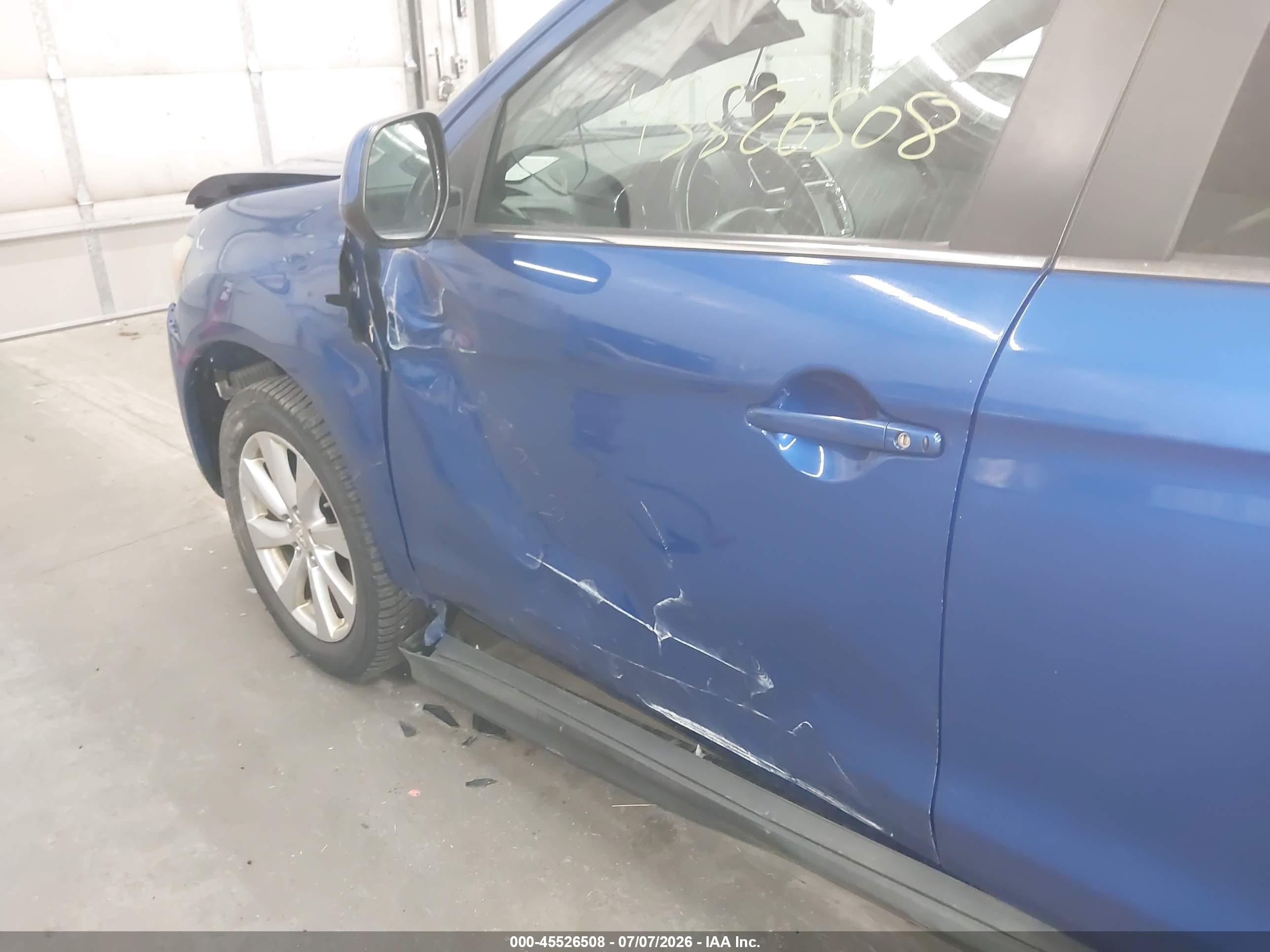 2015 Mitsubishi Outlander Sport Se Blue vin: 4A4AR4AU0FE015489