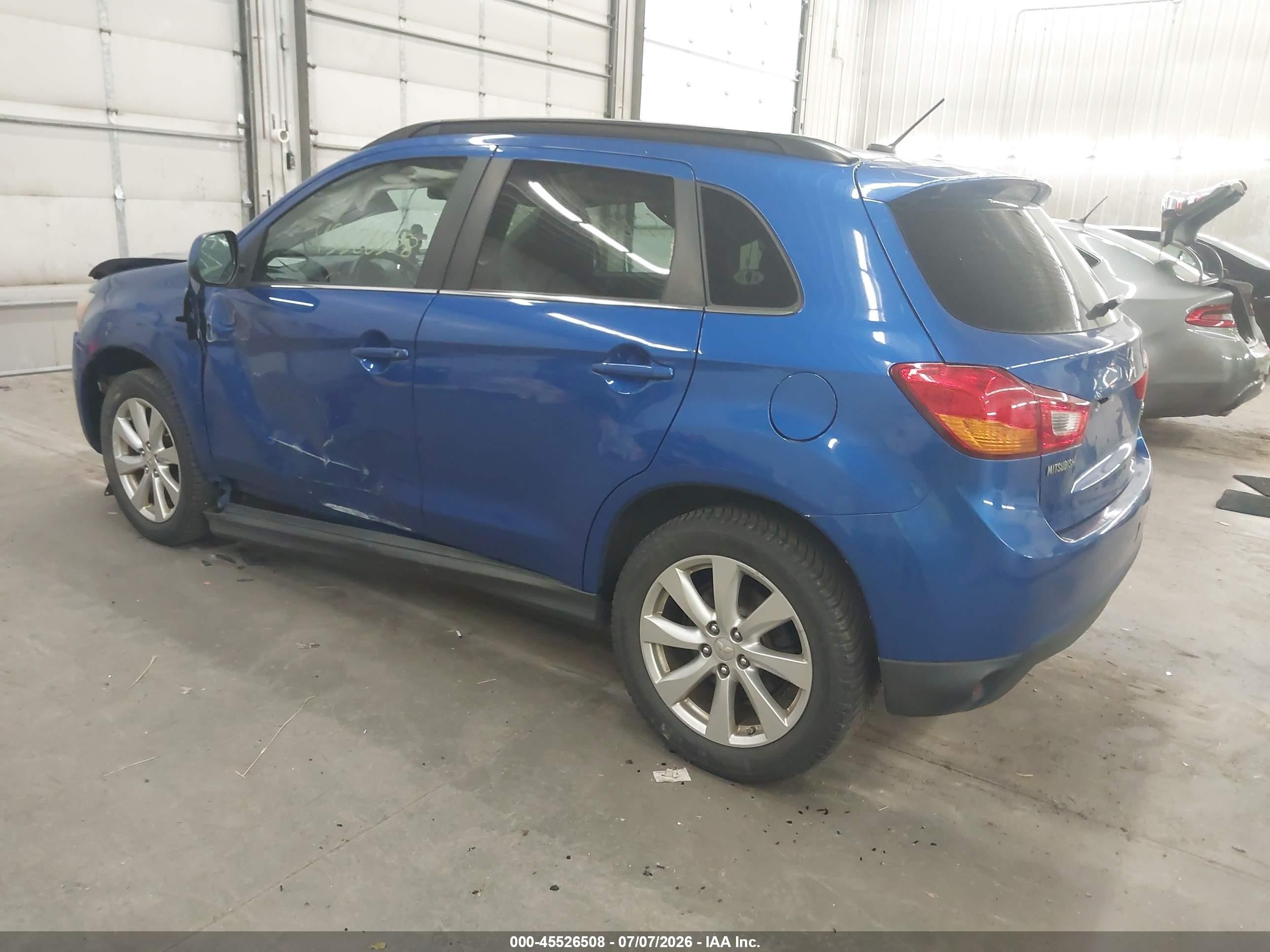 2015 Mitsubishi Outlander Sport Se Blue vin: 4A4AR4AU0FE015489