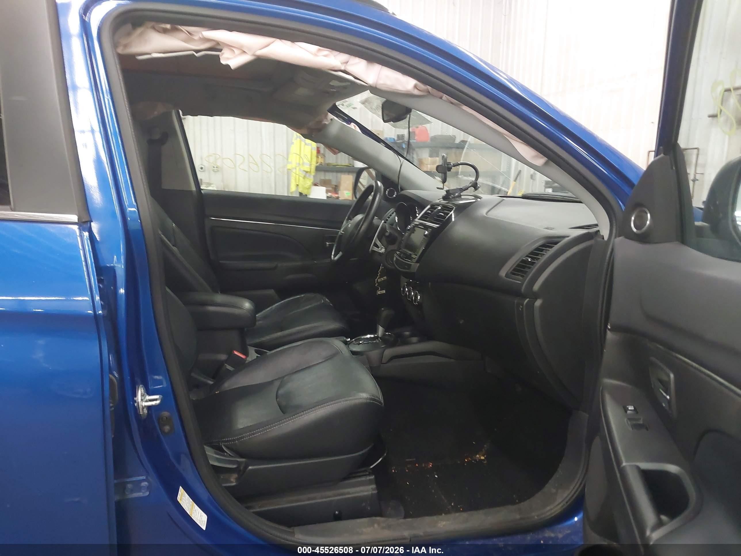 2015 Mitsubishi Outlander Sport Se Blue vin: 4A4AR4AU0FE015489