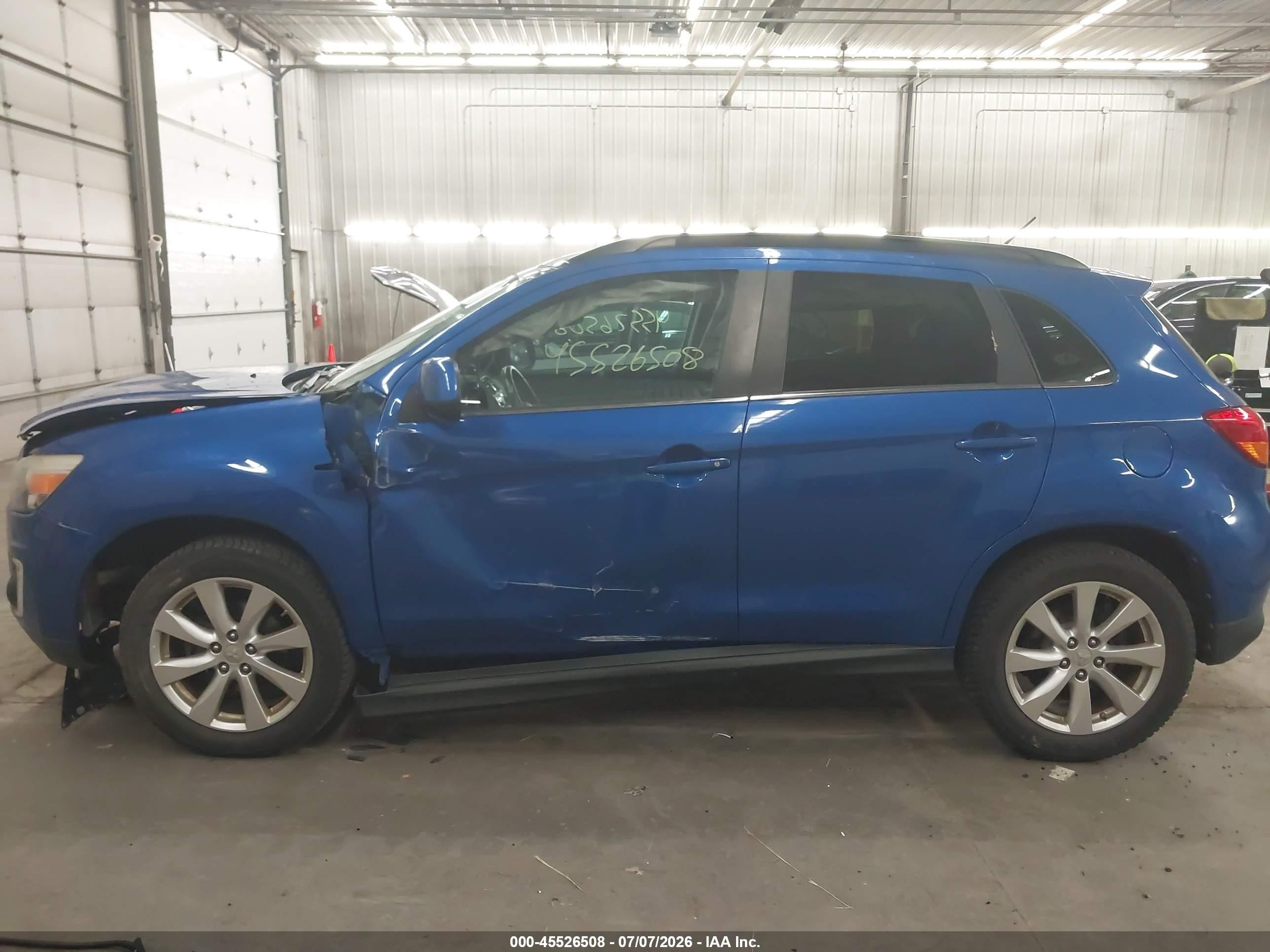 2015 Mitsubishi Outlander Sport Se Blue vin: 4A4AR4AU0FE015489