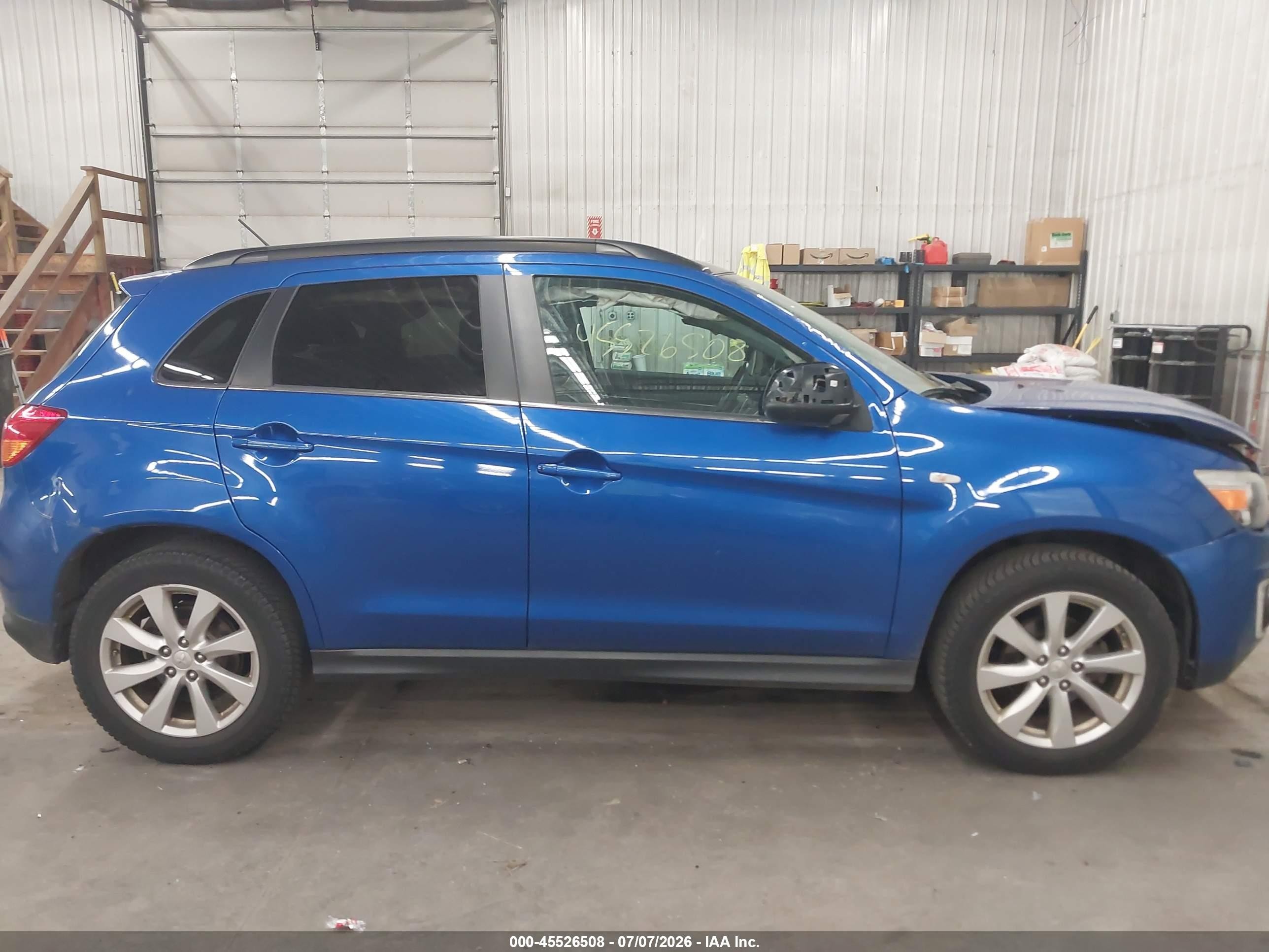 2015 Mitsubishi Outlander Sport Se Blue vin: 4A4AR4AU0FE015489