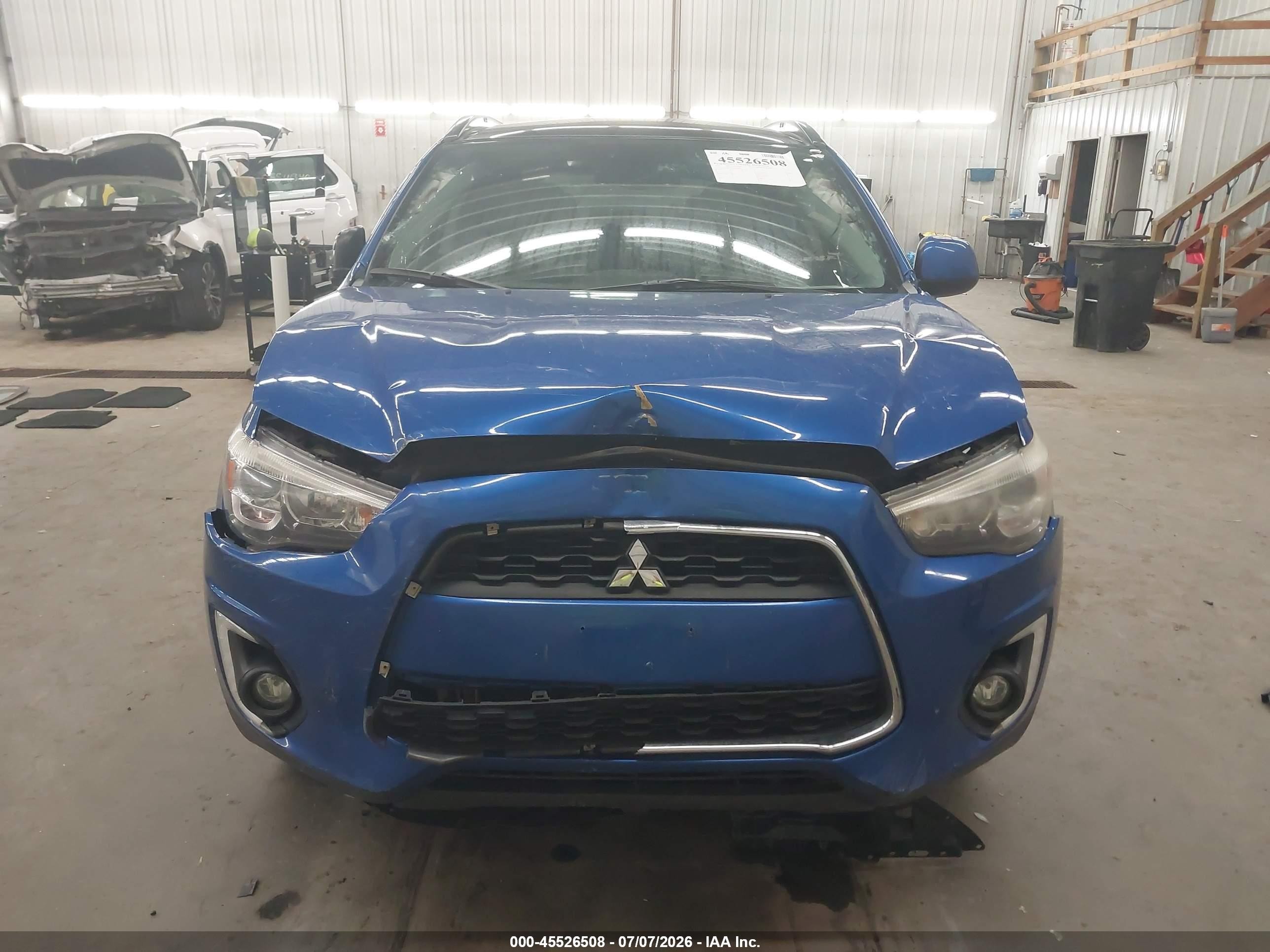 2015 Mitsubishi Outlander Sport Se Blue vin: 4A4AR4AU0FE015489