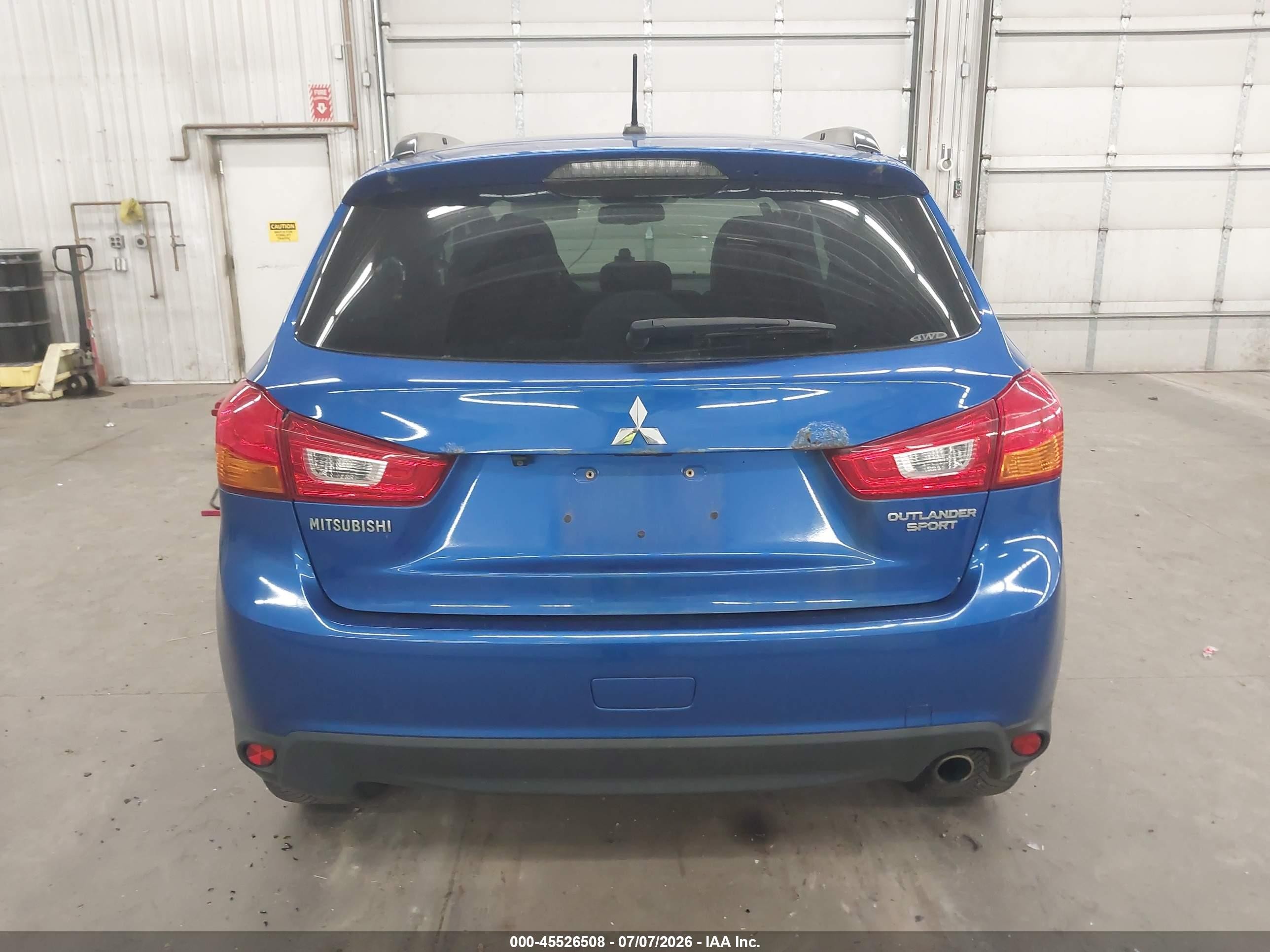 2015 Mitsubishi Outlander Sport Se Blue vin: 4A4AR4AU0FE015489