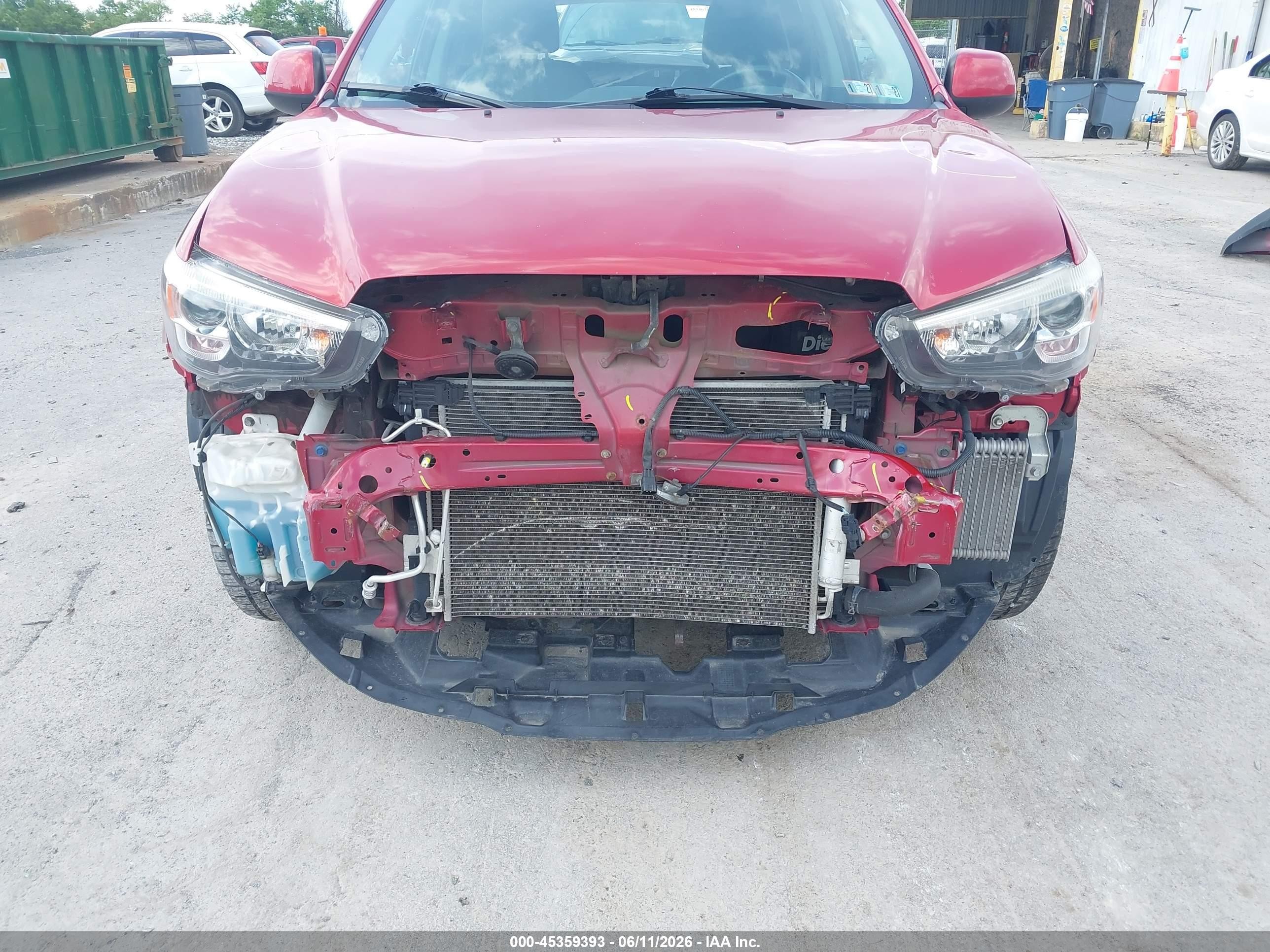 2015 Mitsubishi Outlander Sport Se Красный vin: 4A4AR4AU0FE022975