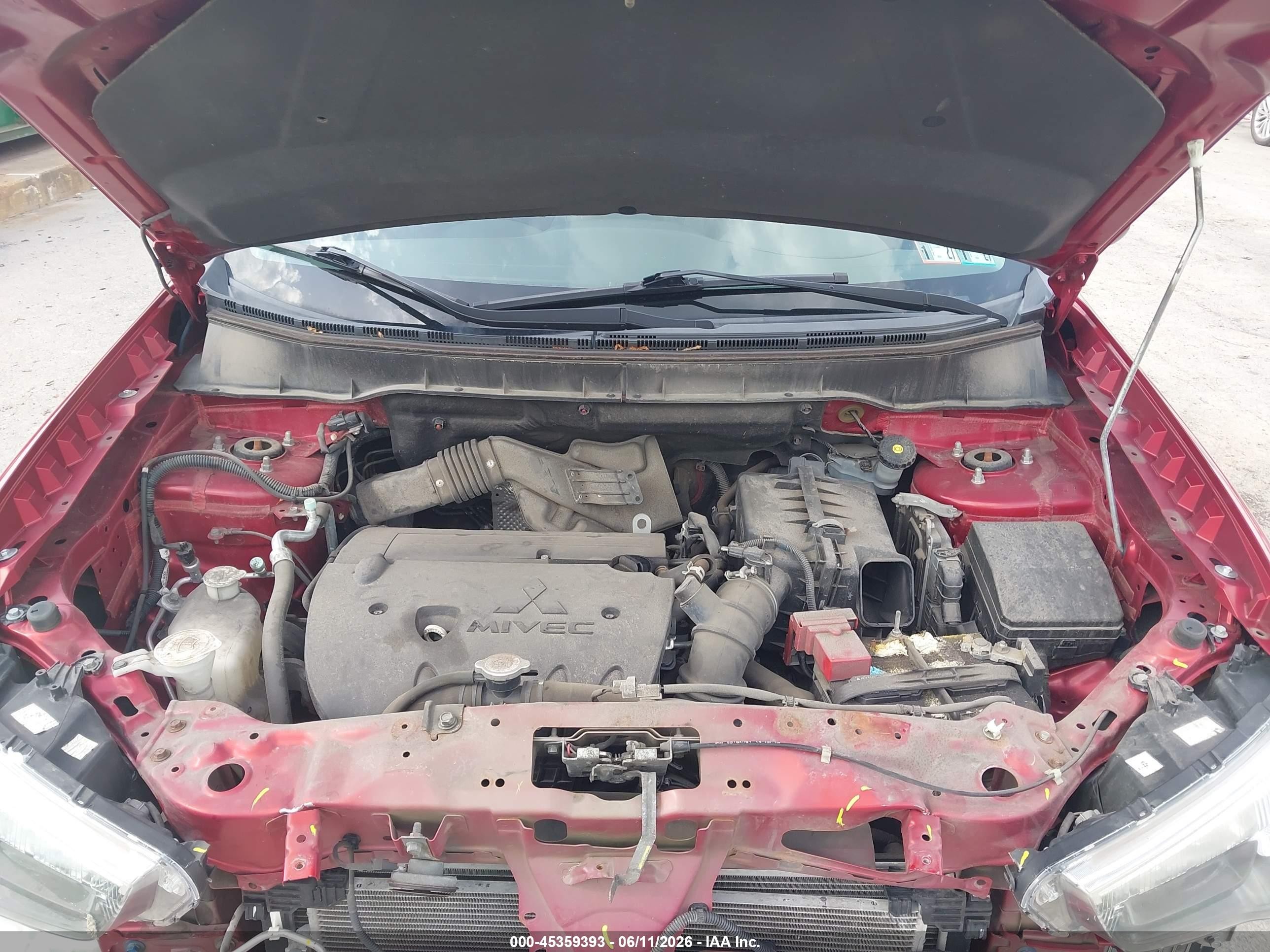 2015 Mitsubishi Outlander Sport Se Красный vin: 4A4AR4AU0FE022975