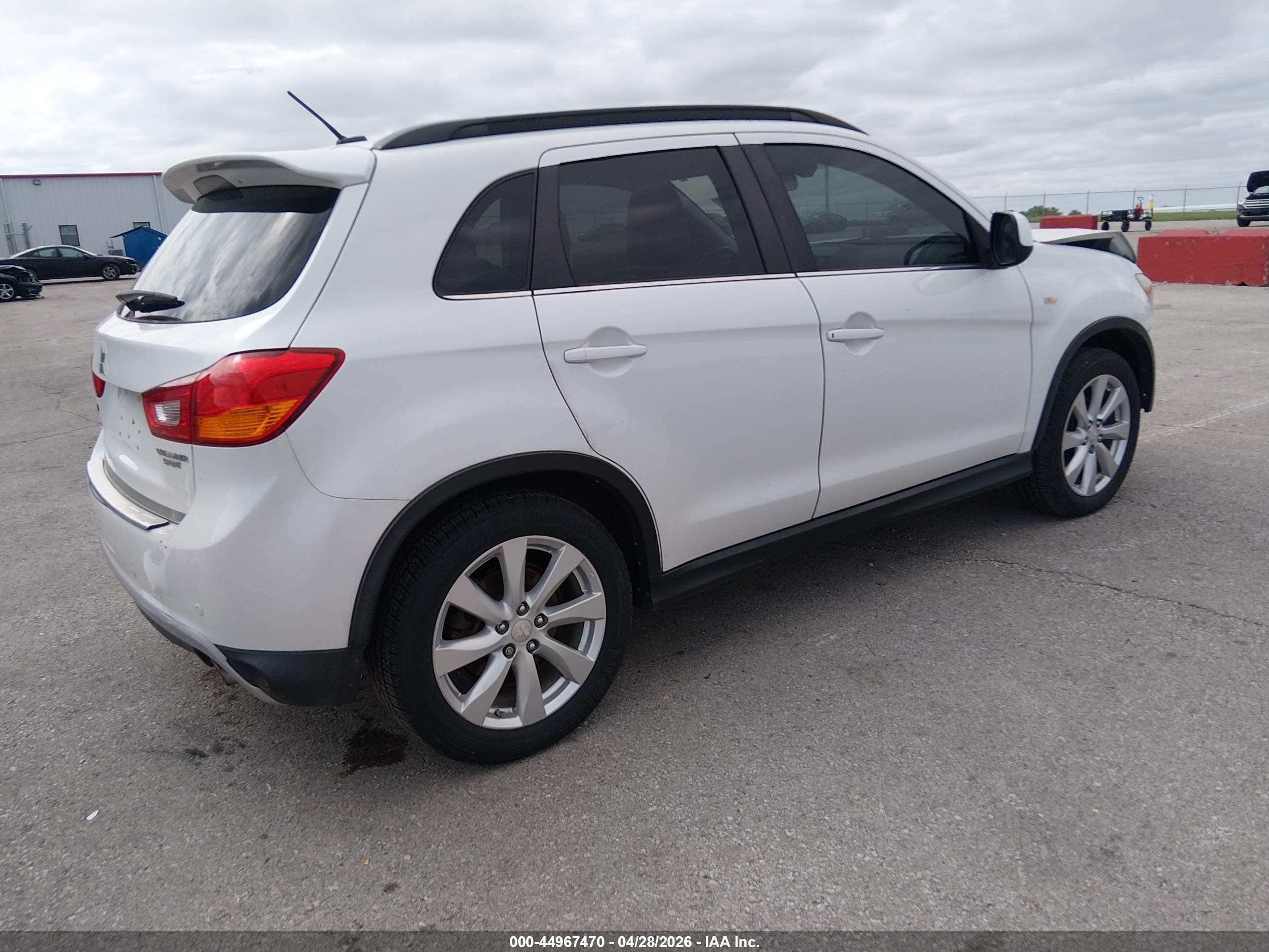 2014 Mitsubishi Outlander Sport Se White vin: 4A4AR4AU1EE014026