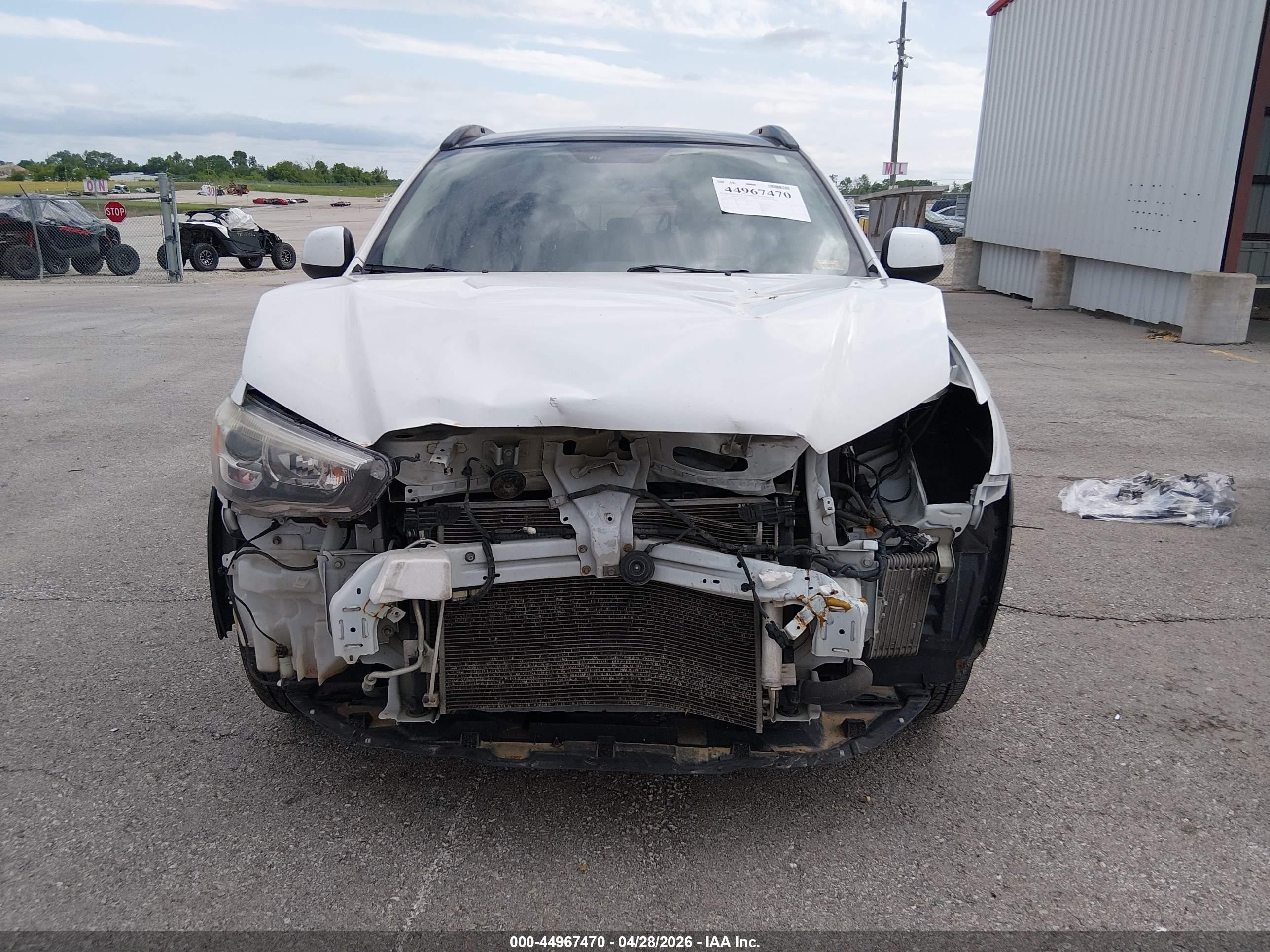 2014 Mitsubishi Outlander Sport Se White vin: 4A4AR4AU1EE014026