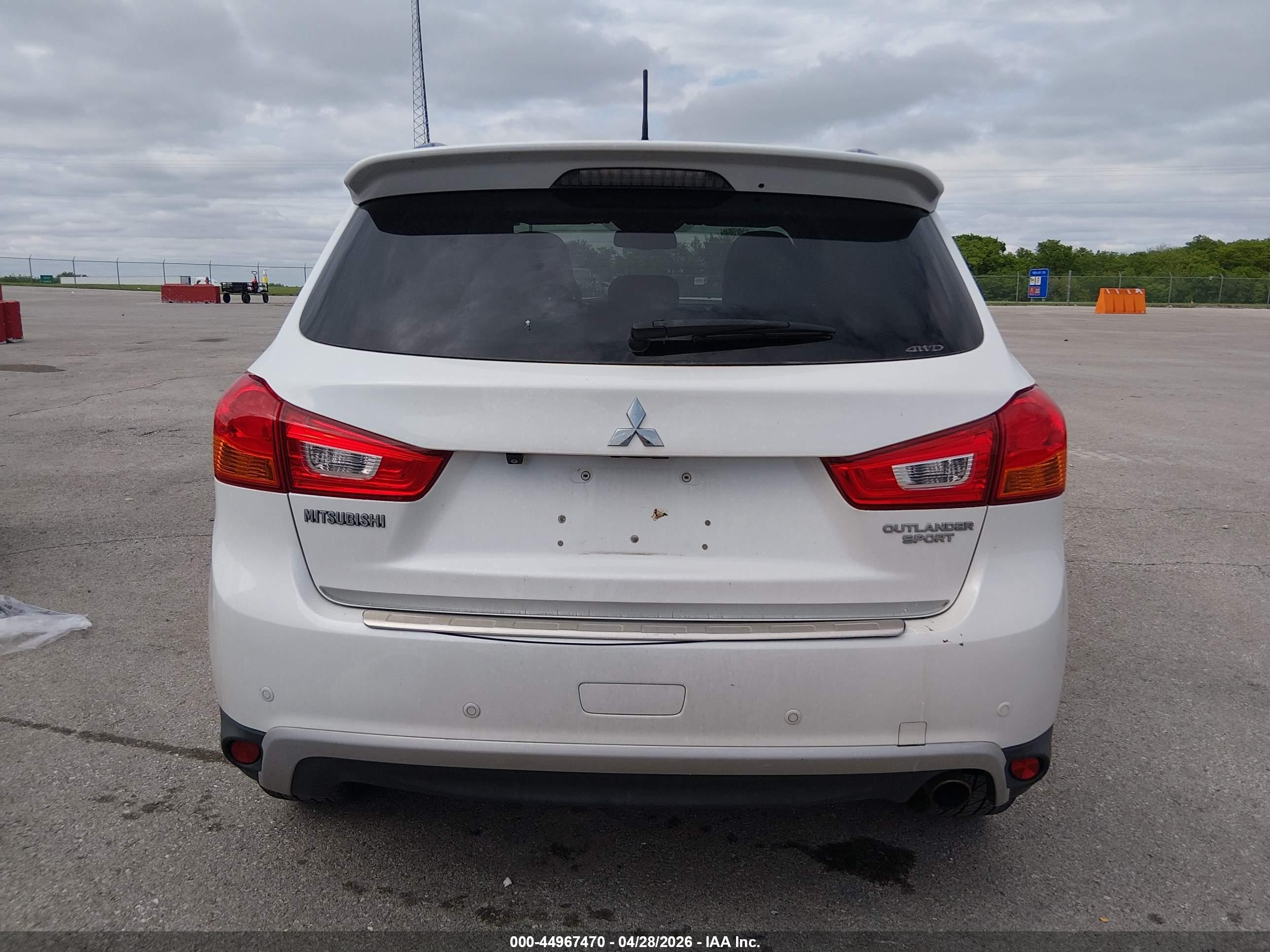 2014 Mitsubishi Outlander Sport Se White vin: 4A4AR4AU1EE014026