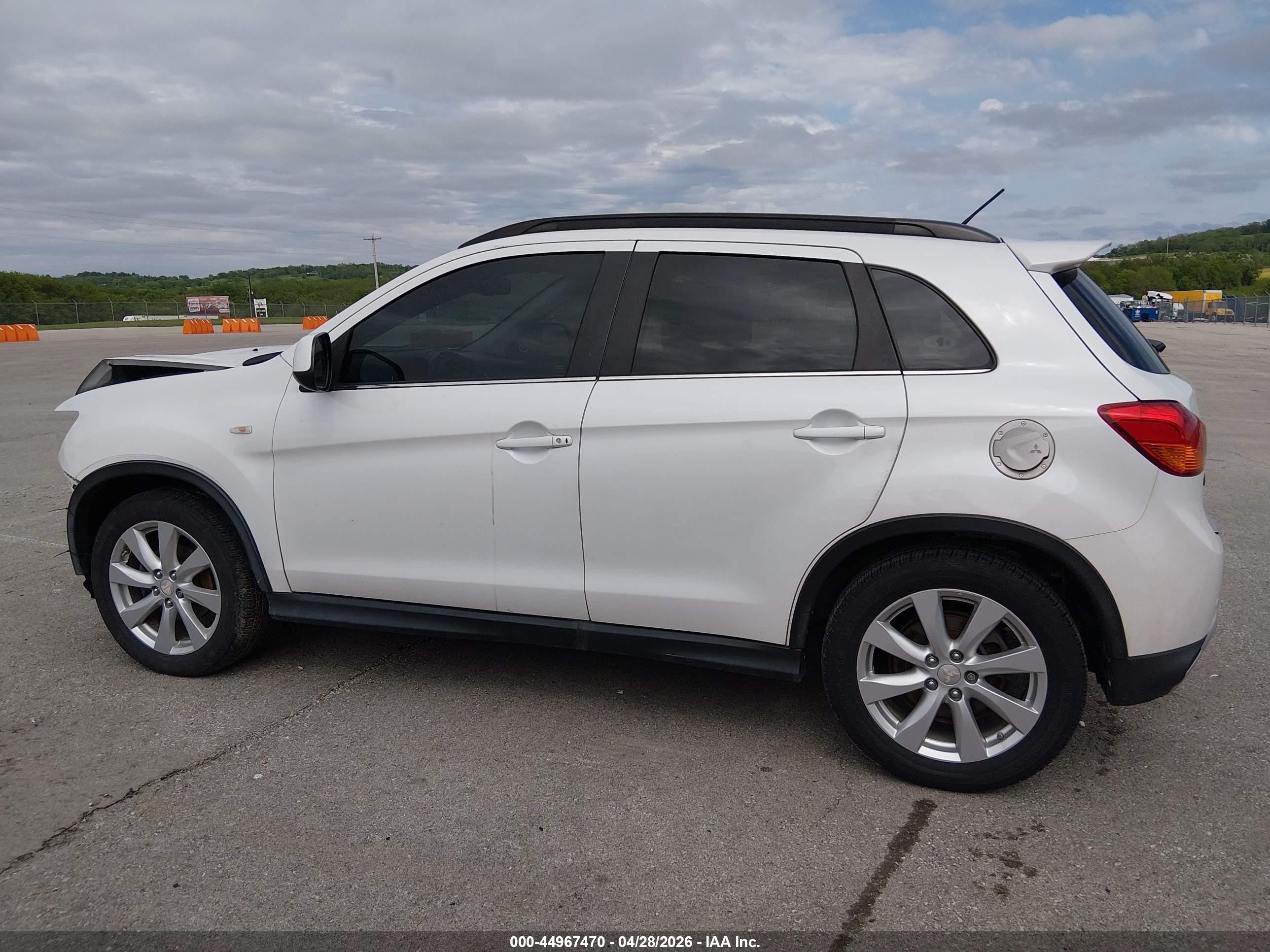 2014 Mitsubishi Outlander Sport Se White vin: 4A4AR4AU1EE014026