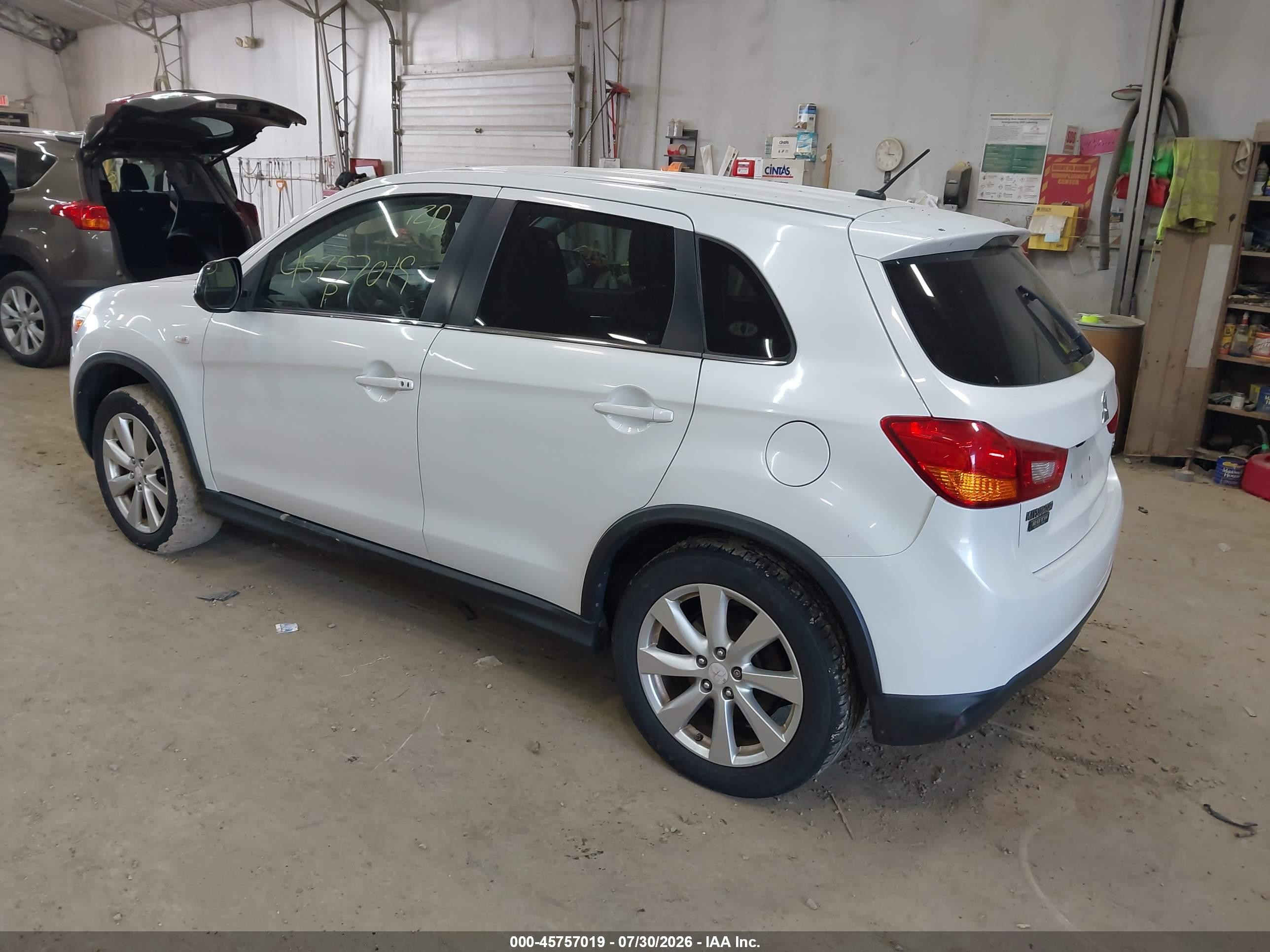 2014 Mitsubishi Outlander Sport Se Белый vin: 4A4AR4AU2EE004654