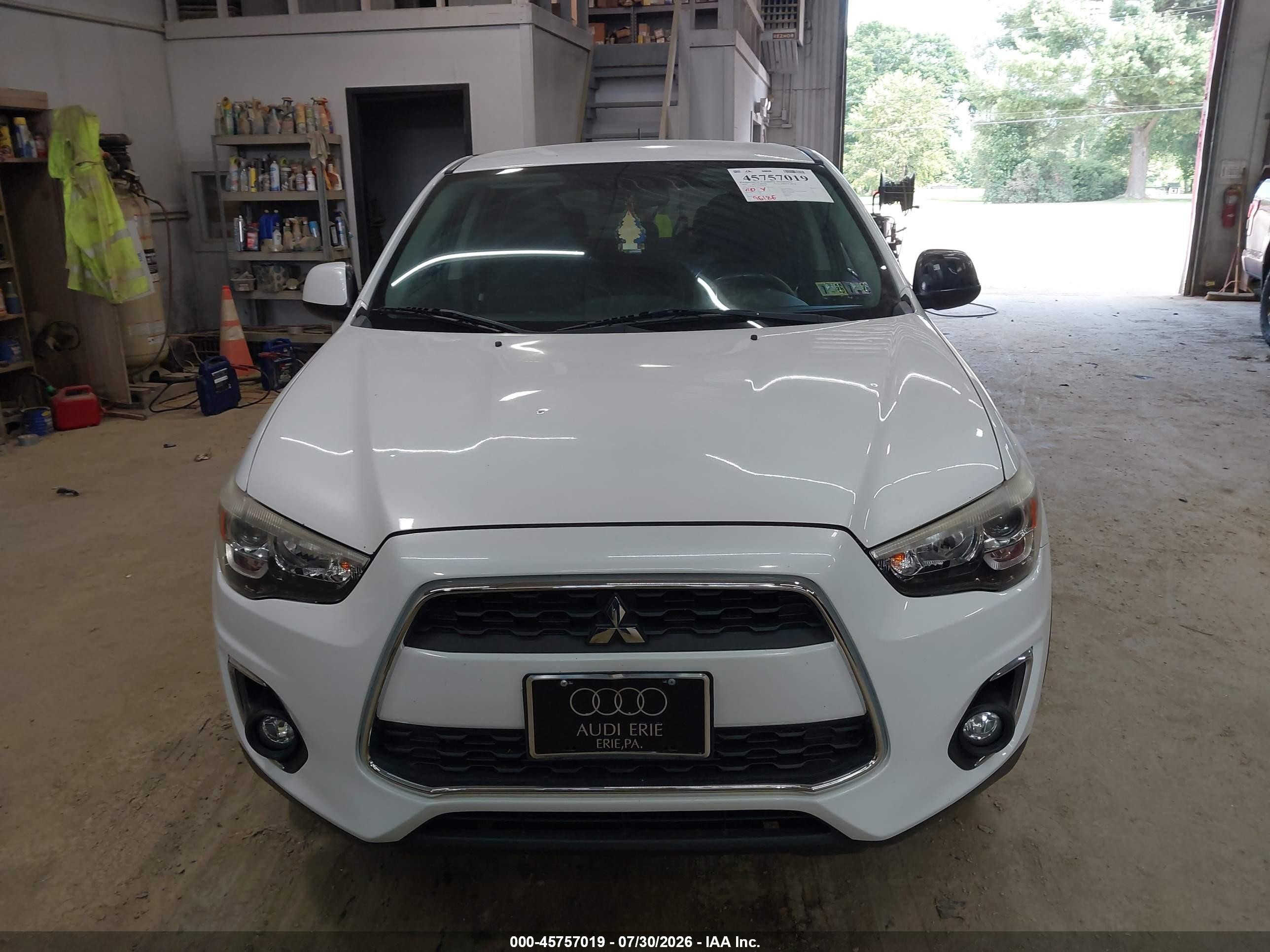 2014 Mitsubishi Outlander Sport Se Белый vin: 4A4AR4AU2EE004654