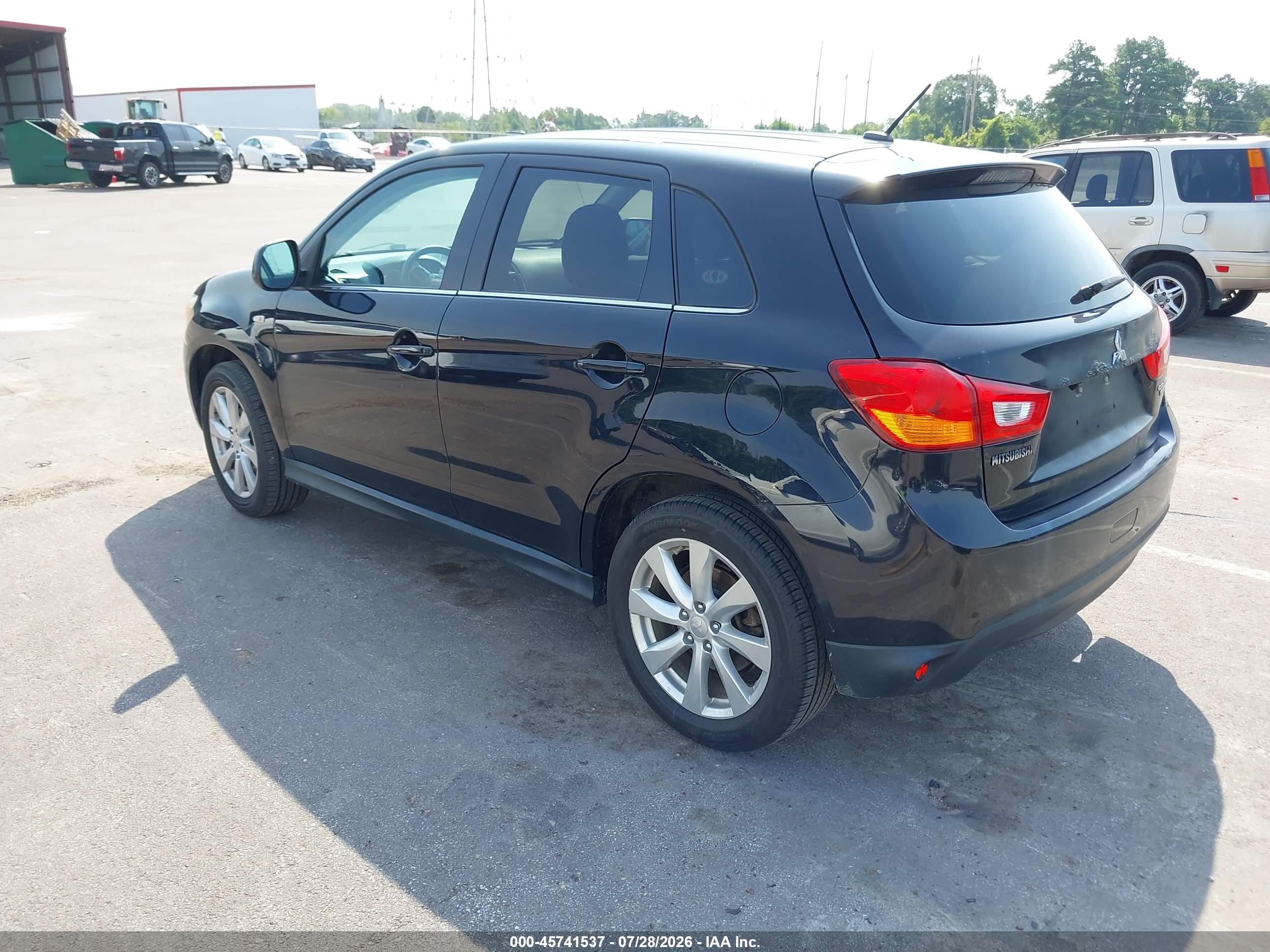 2014 Mitsubishi Outlander Sport Se Черный vin: 4A4AR4AU2EE026993
