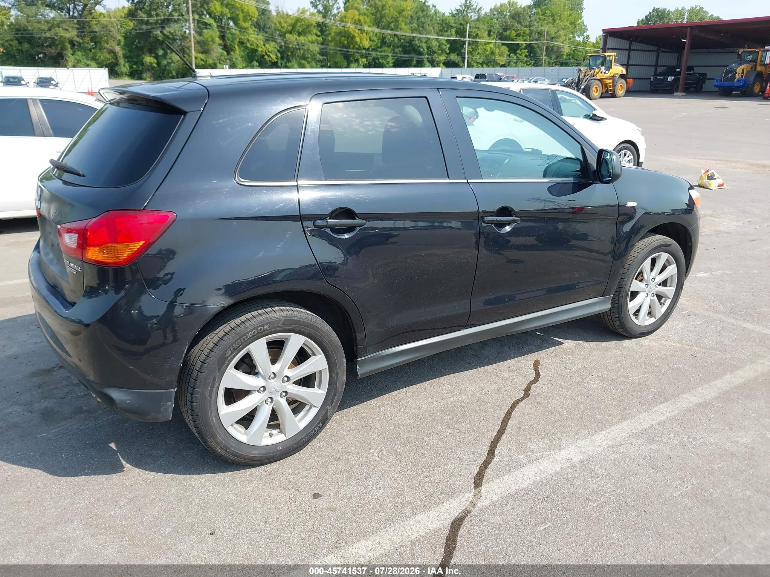 2014 Mitsubishi Outlander Sport Se Черный vin: 4A4AR4AU2EE026993