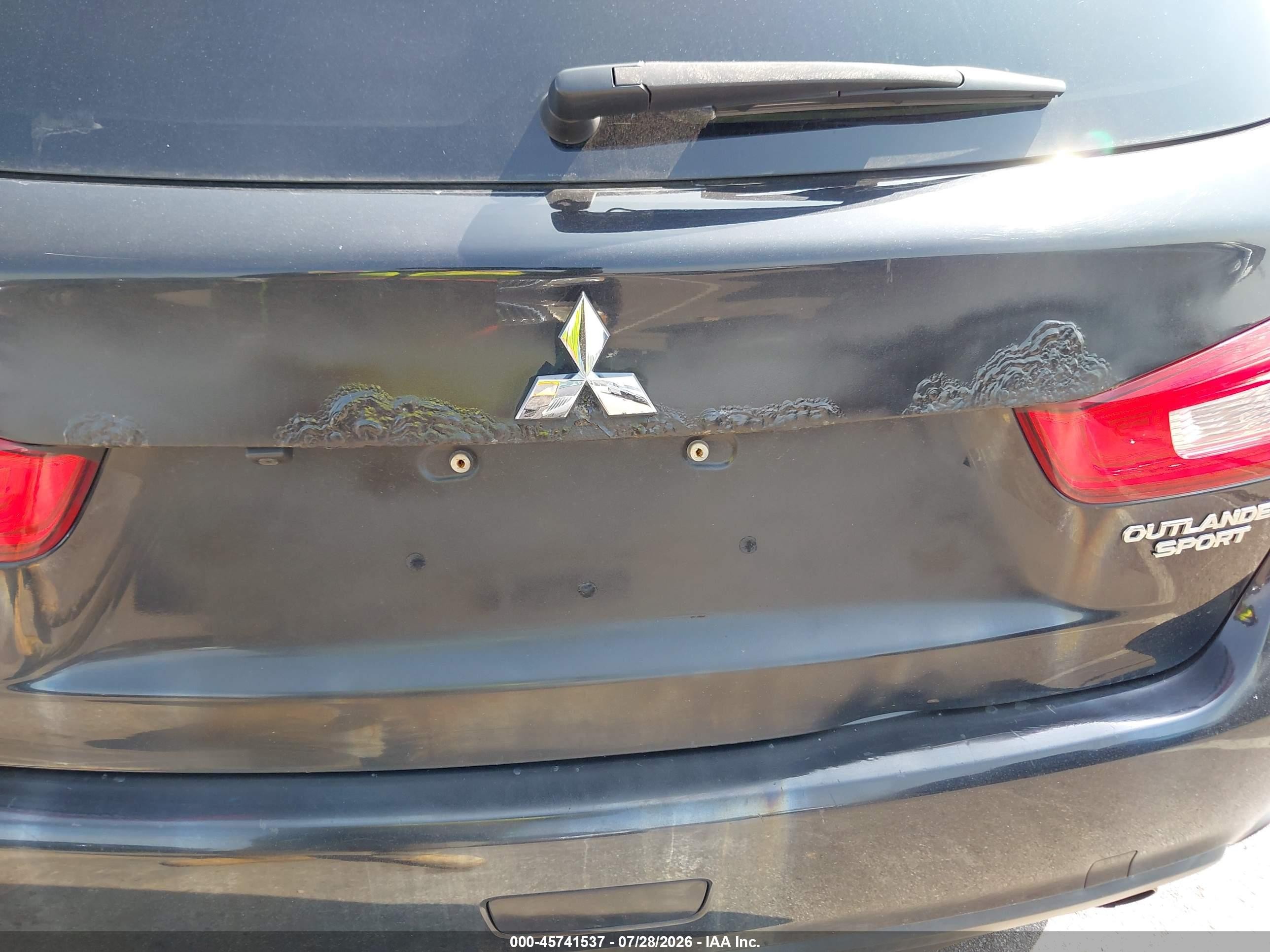 2014 Mitsubishi Outlander Sport Se Черный vin: 4A4AR4AU2EE026993