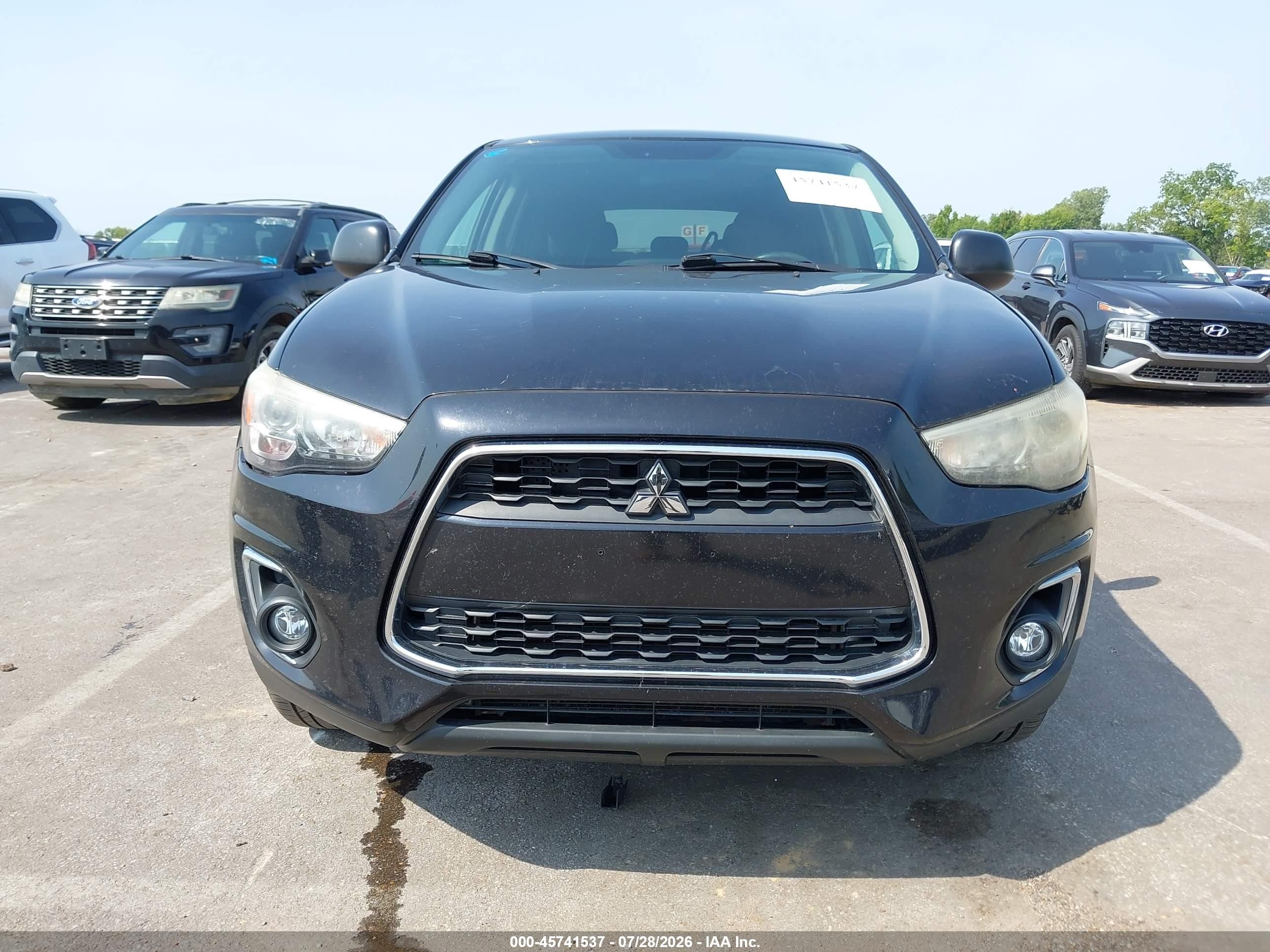 2014 Mitsubishi Outlander Sport Se Черный vin: 4A4AR4AU2EE026993
