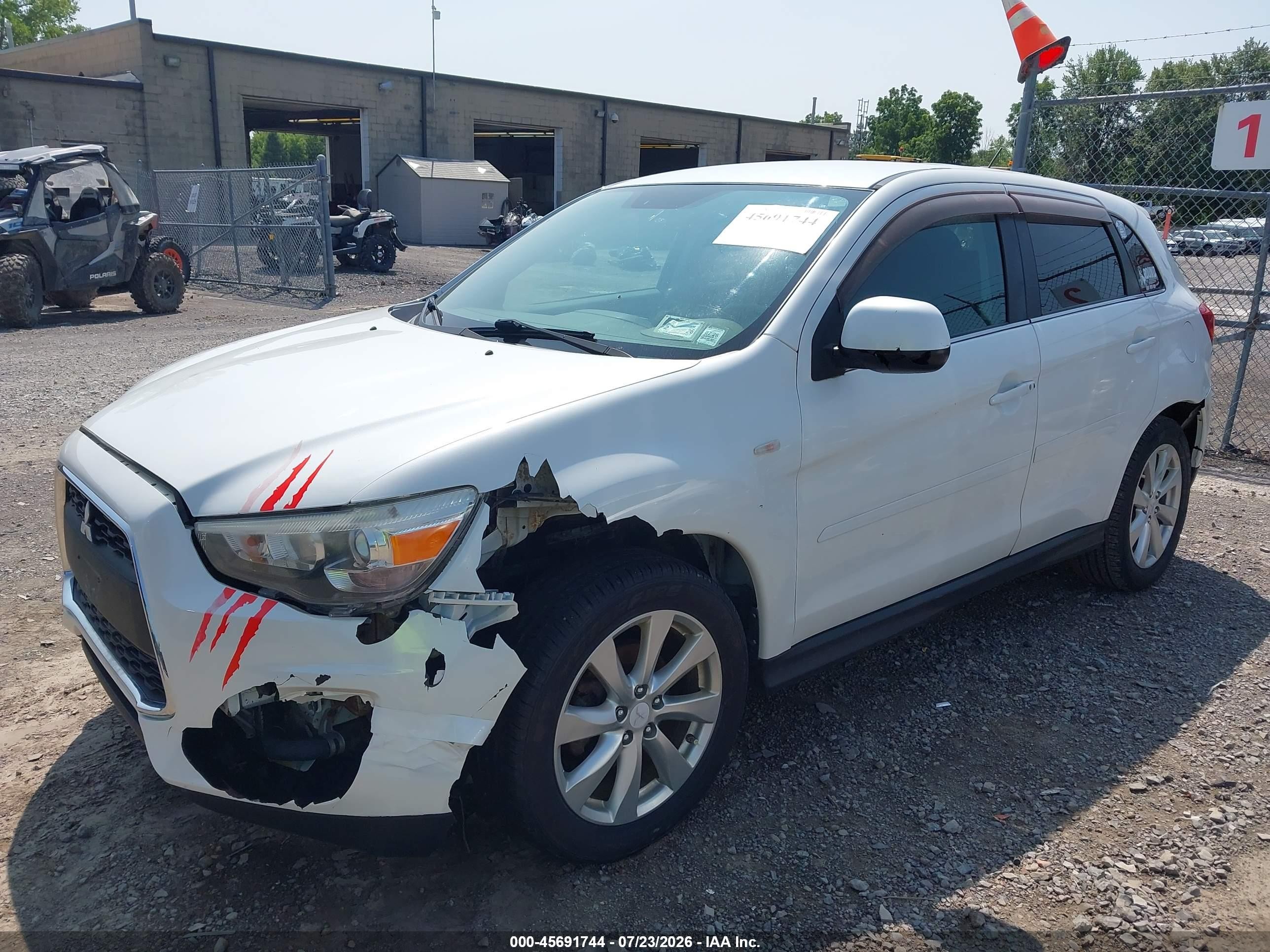 2015 Mitsubishi Outlander Sport Se White vin: 4A4AR4AU2FE057307