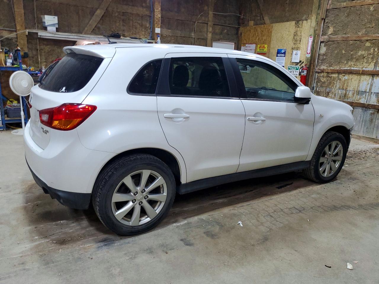 2014 Mitsubishi Outlander Sport Se White vin: 4A4AR4AU3EE015629