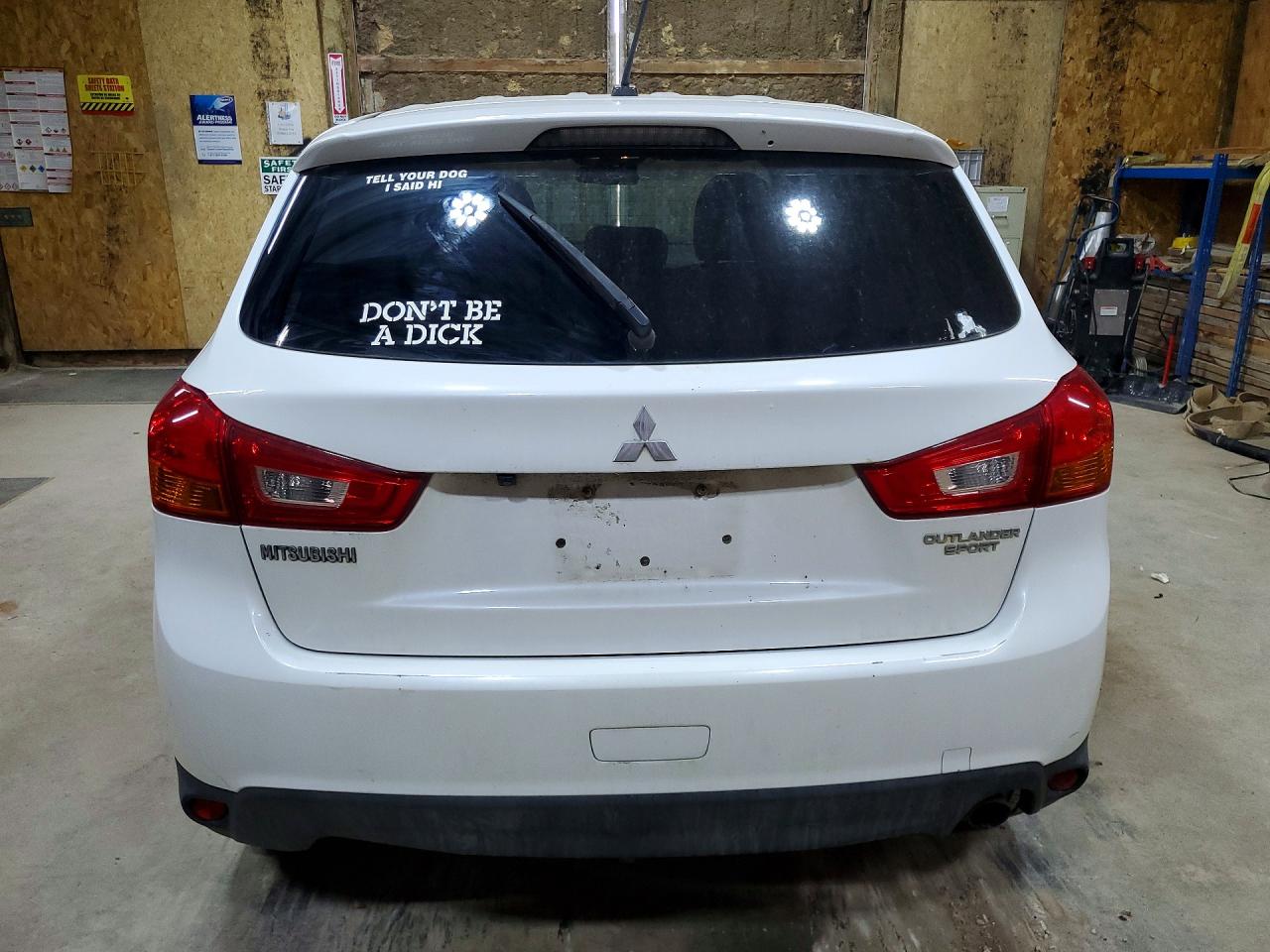 2014 Mitsubishi Outlander Sport Se White vin: 4A4AR4AU3EE015629